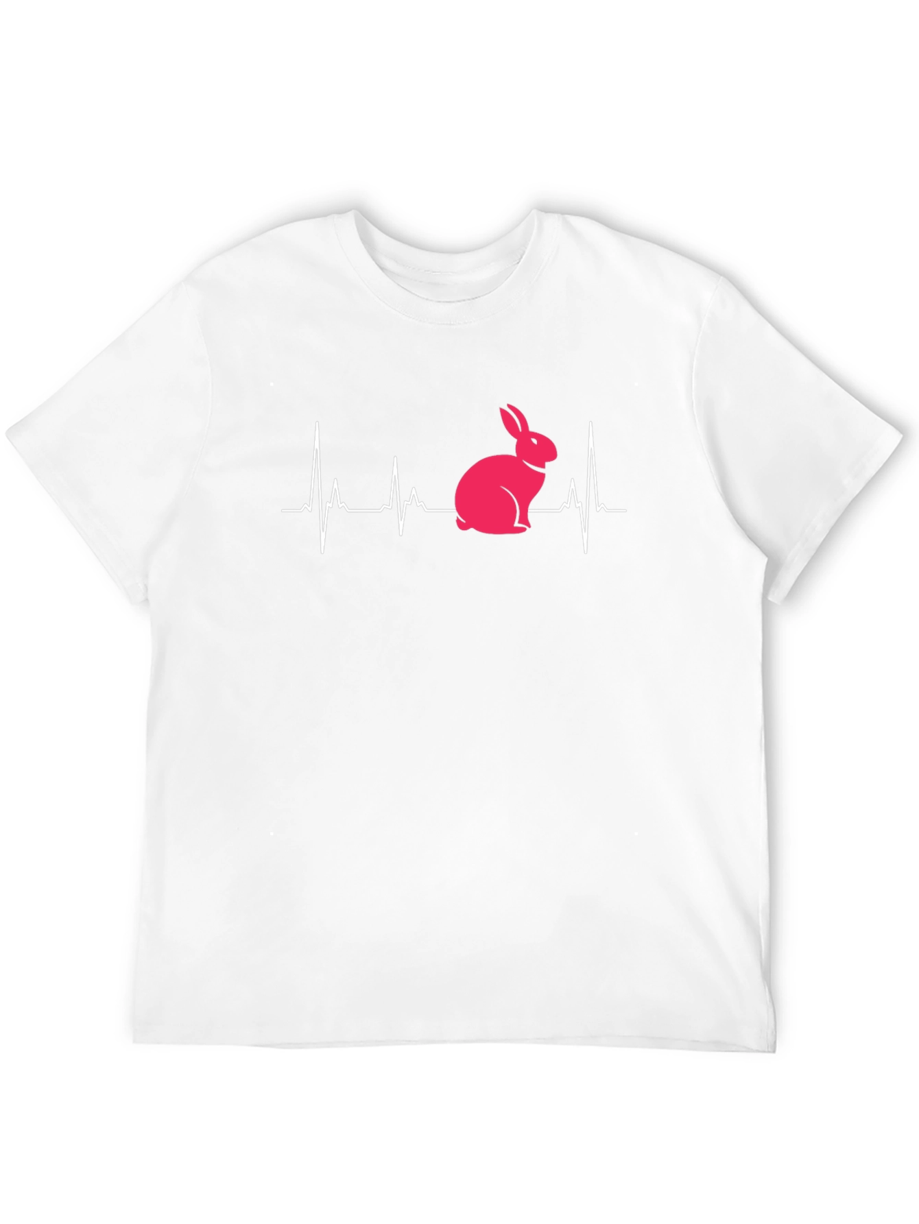 Bunny Heartbeat Graphic Tee - Unisex T-Shirt