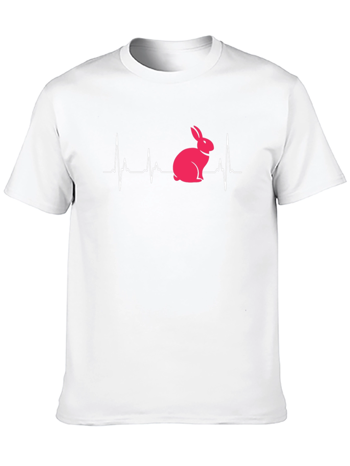 Bunny Heartbeat Graphic Tee - Unisex T-Shirt