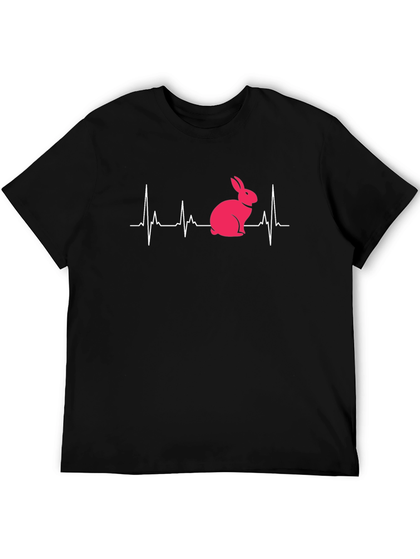 Bunny Heartbeat Graphic Tee - Unisex T-Shirt