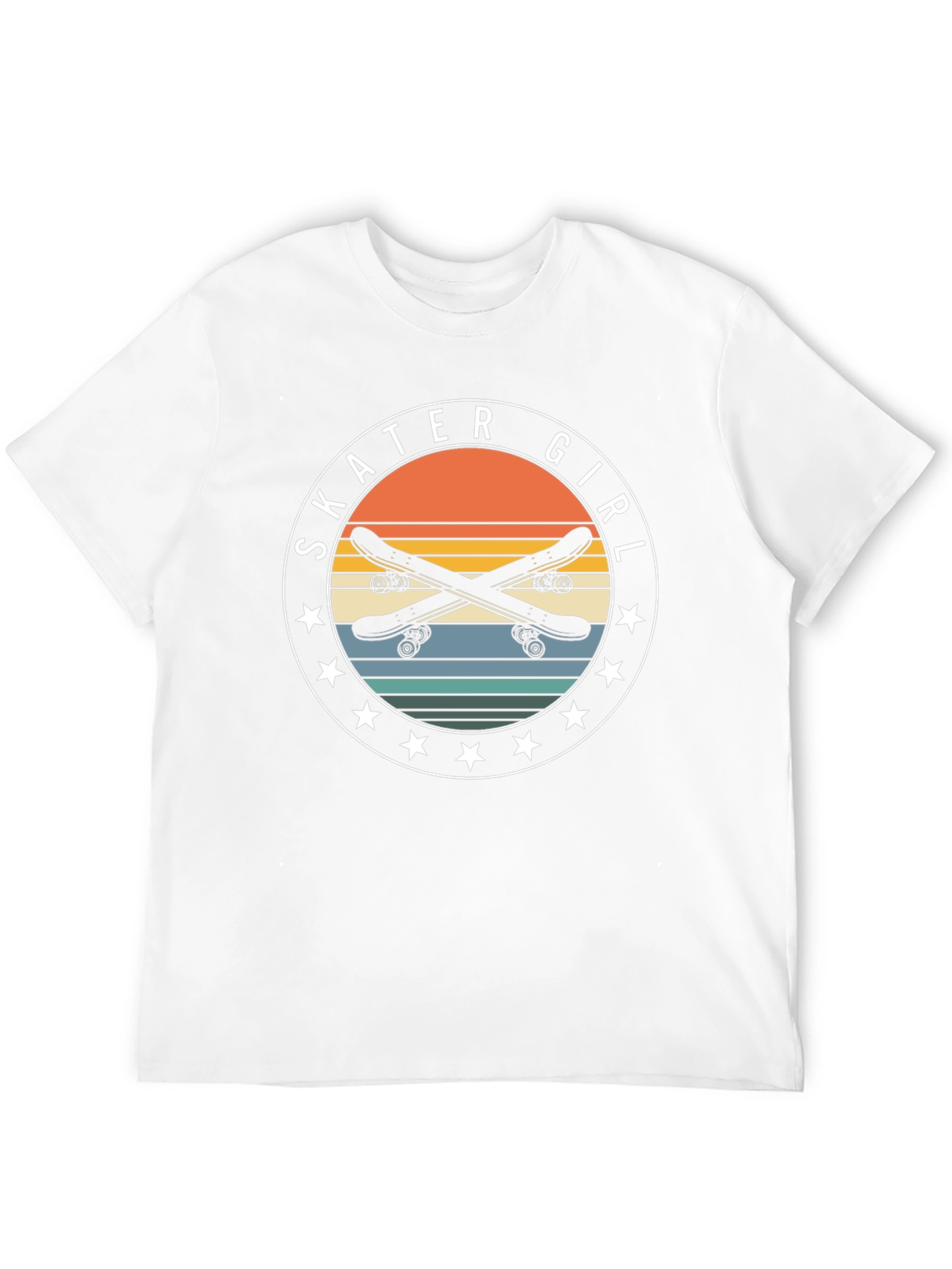 Skater Girl Retro Graphic Tee