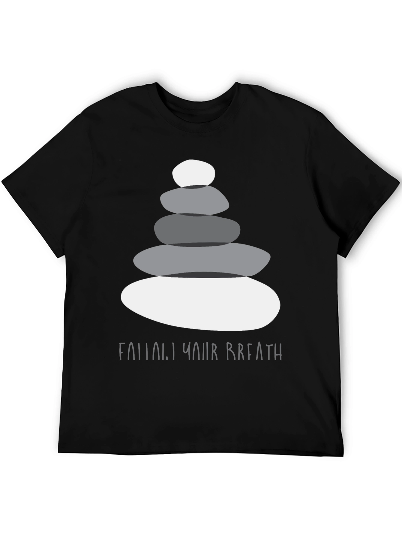 Zen Stone Stack T-Shirt - Follow Your Breath