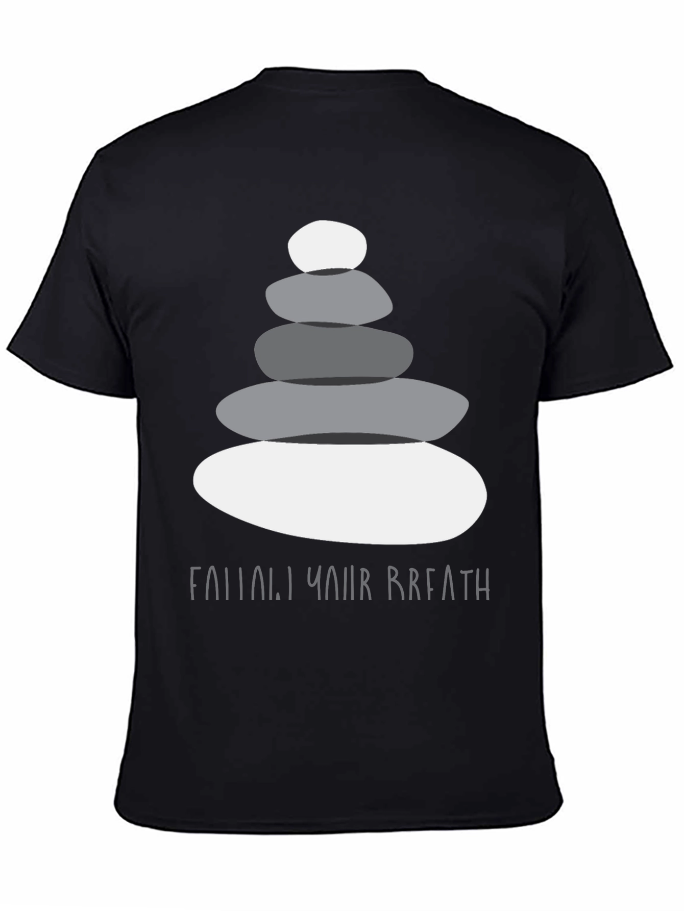 Zen Stone Stack T-Shirt - Follow Your Breath