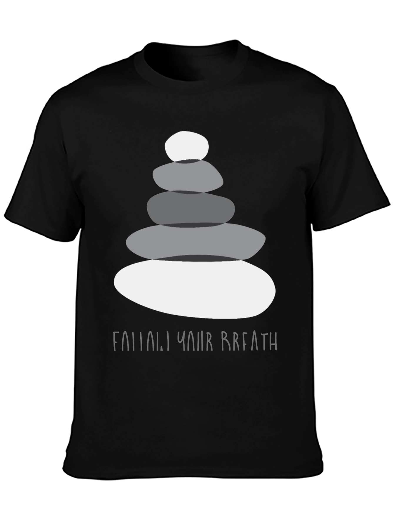 Zen Stone Stack T-Shirt - Follow Your Breath