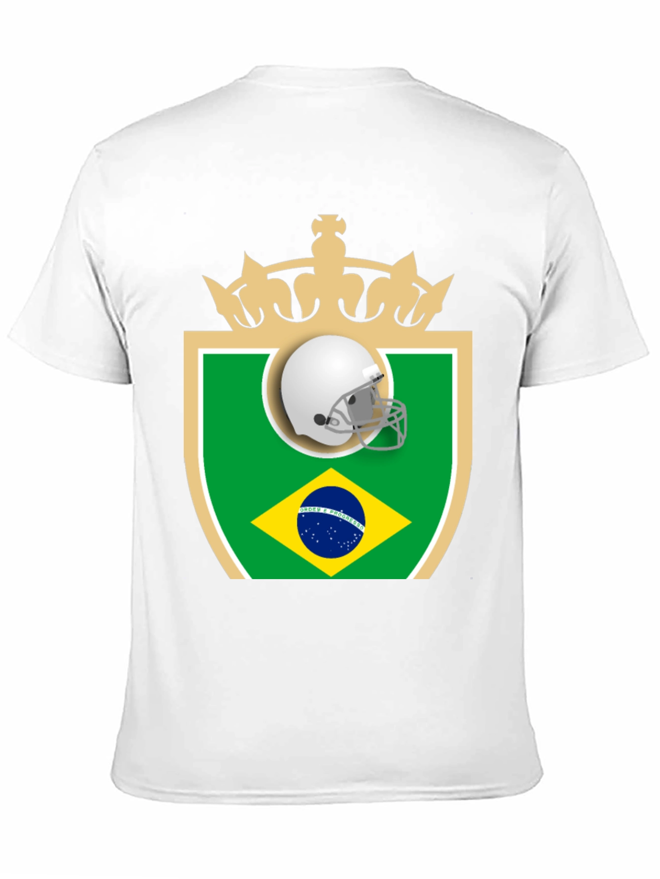Brazil Football Helmet T-Shirt