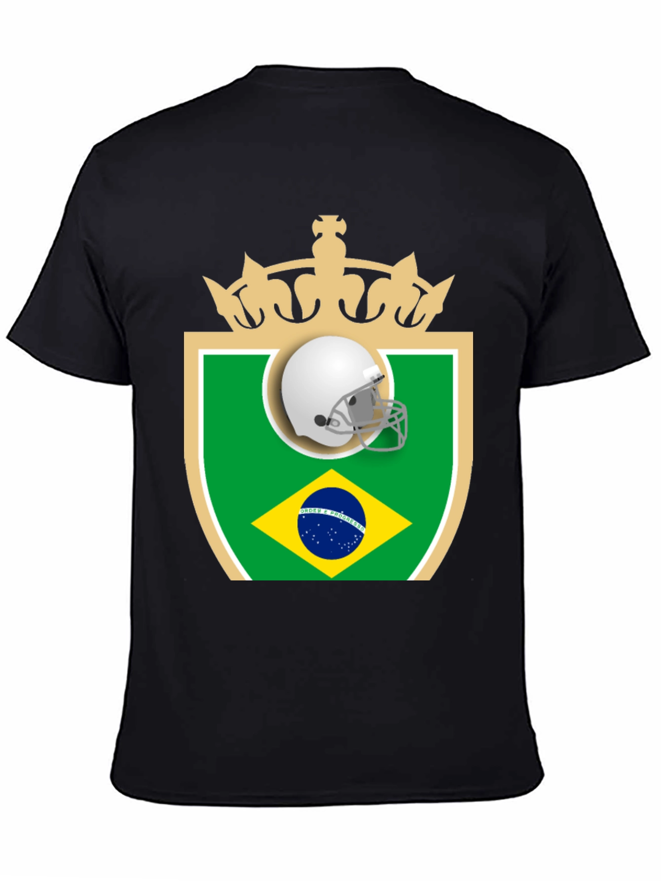 Brazil Football Helmet T-Shirt