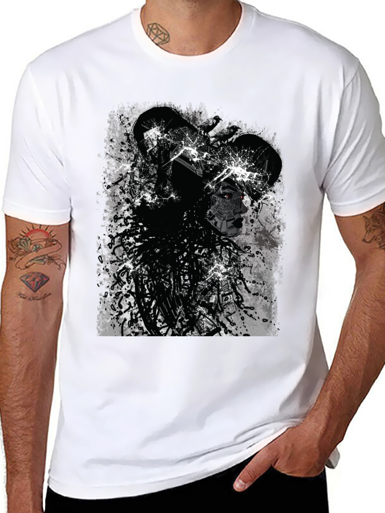 Edgy Cyberpunk Graphic Tee