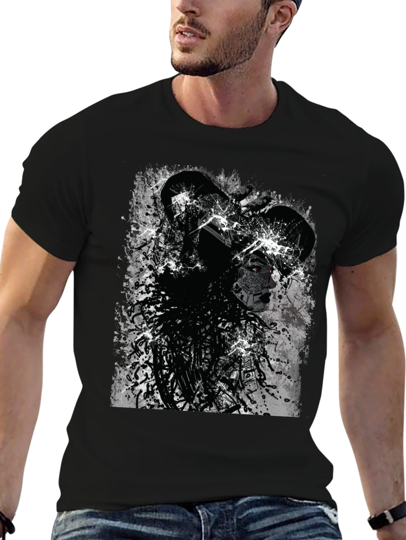 Edgy Cyberpunk Graphic Tee