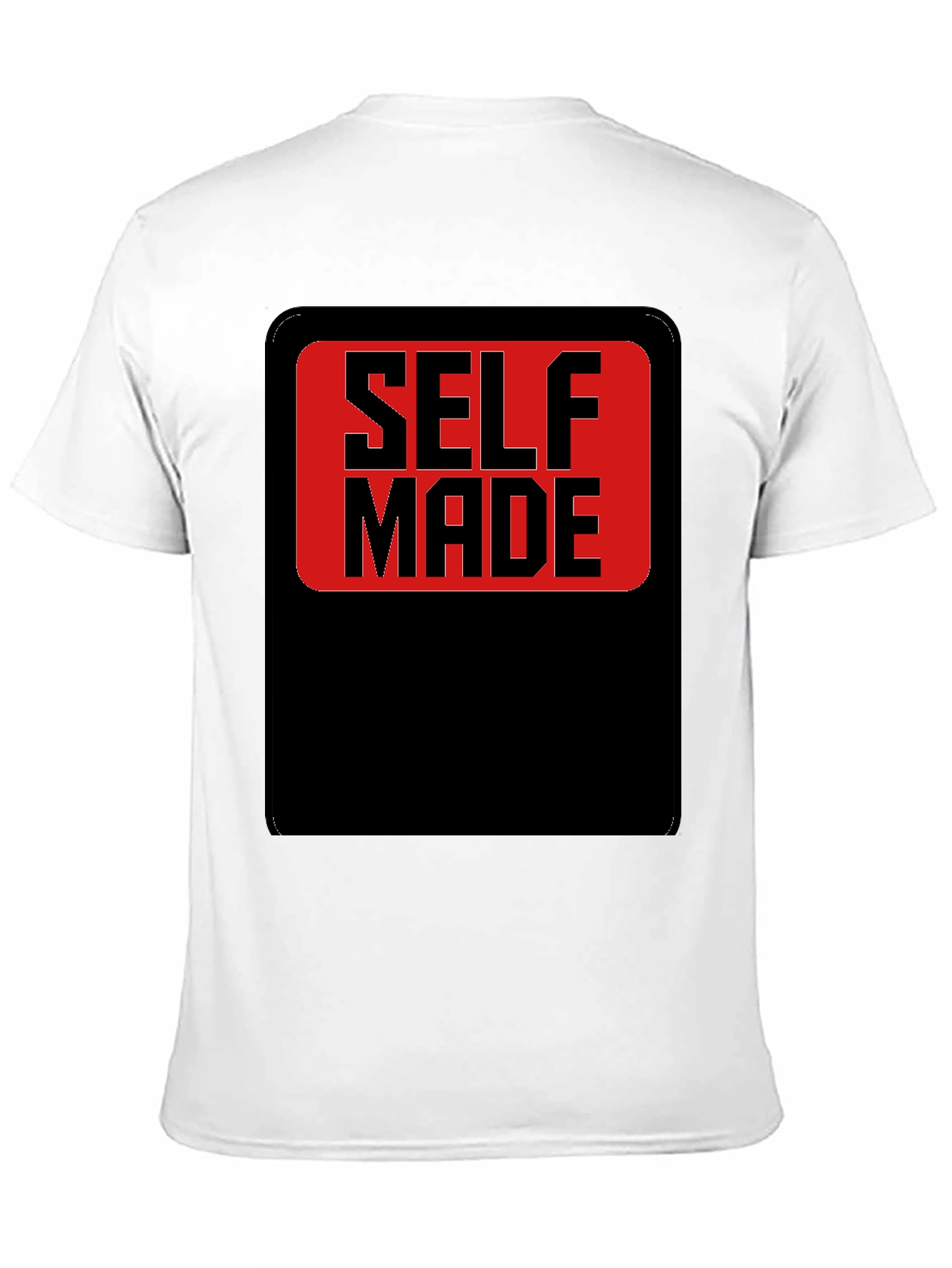 Self Made Graphic T-Shirt - Black Cotton Blend