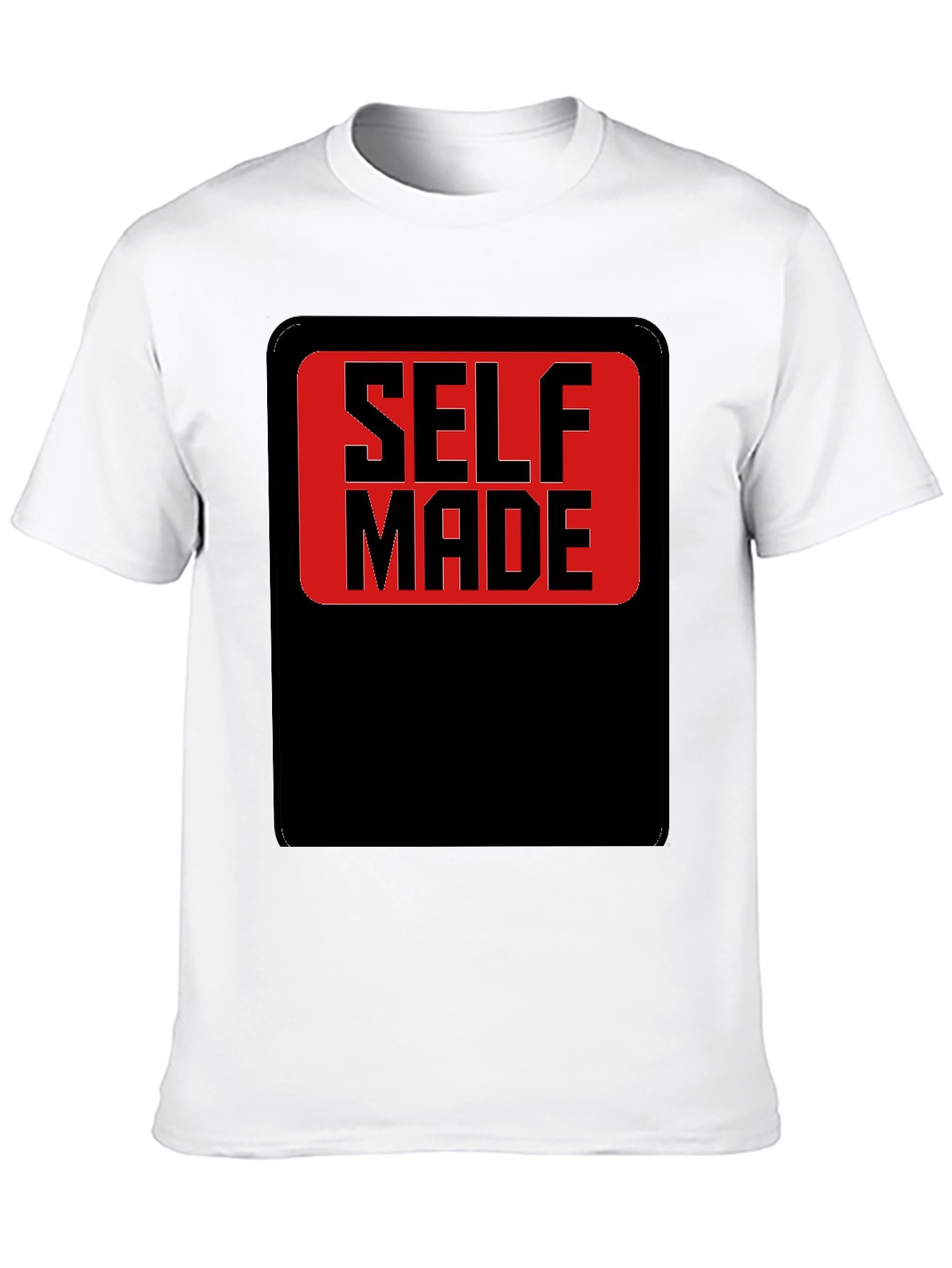 Self Made Graphic T-Shirt - Black Cotton Blend