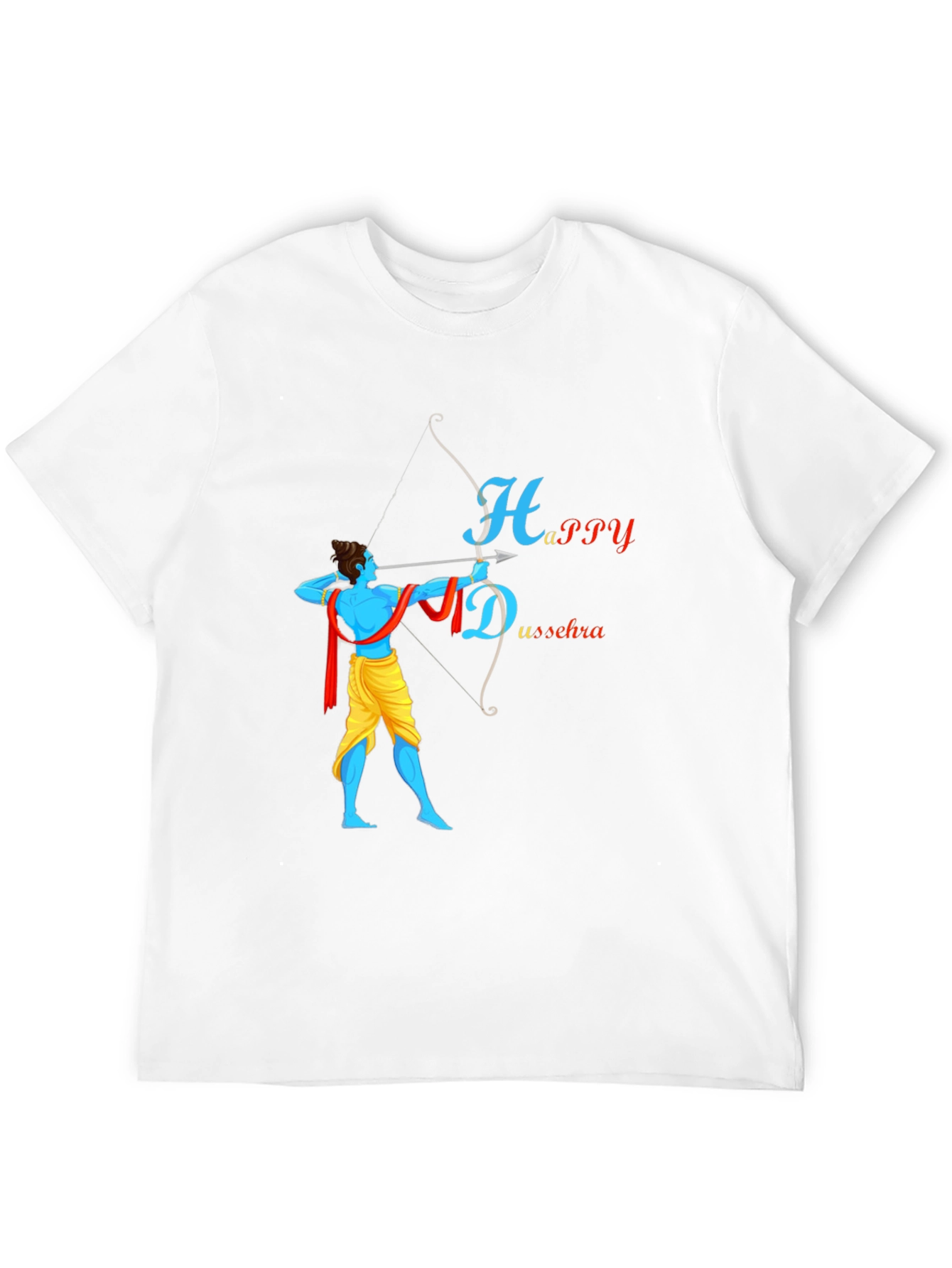 Happy Dussehra Black T-Shirt