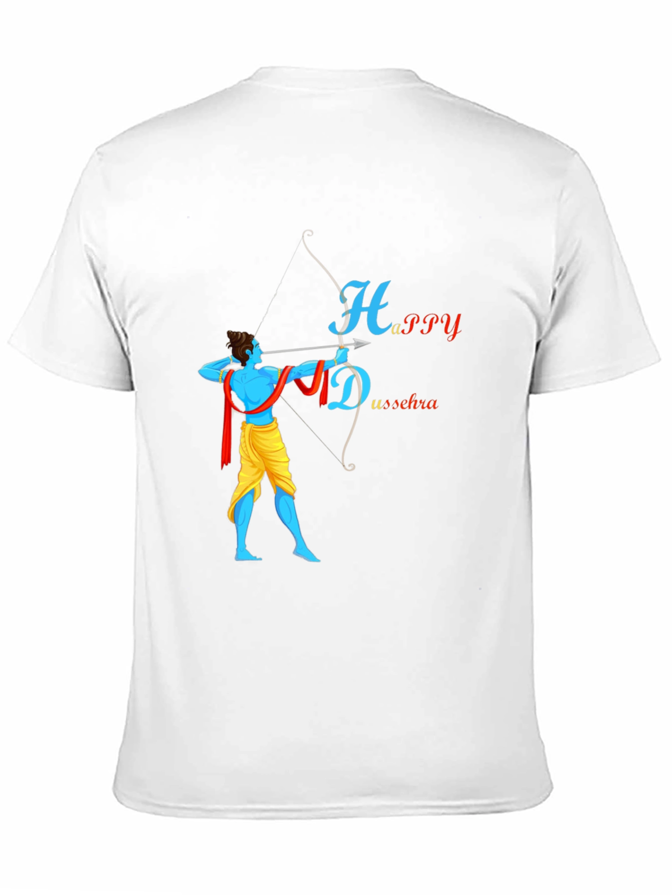 Happy Dussehra Black T-Shirt