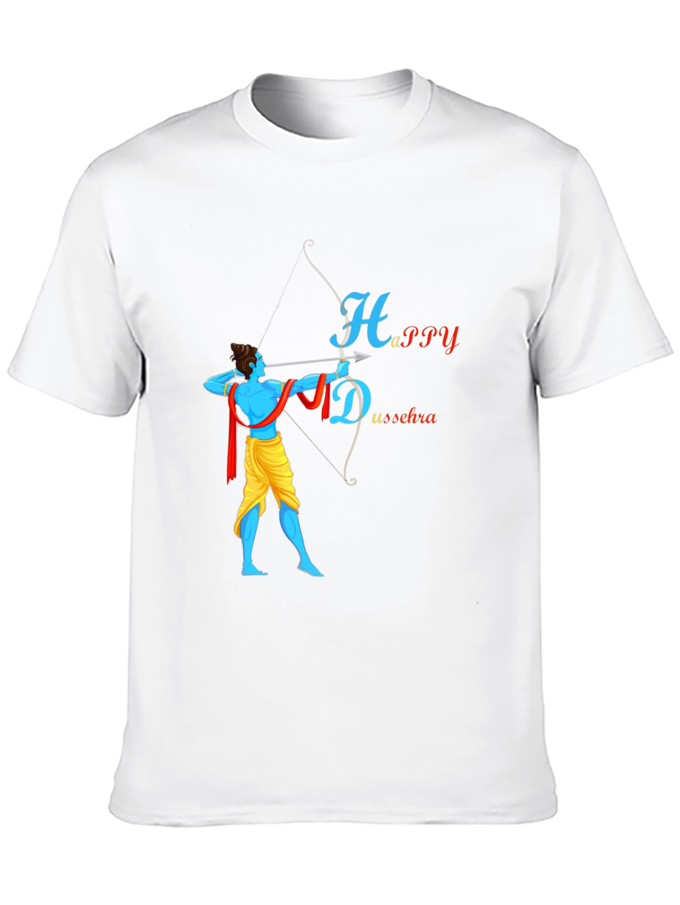 Happy Dussehra Black T-Shirt