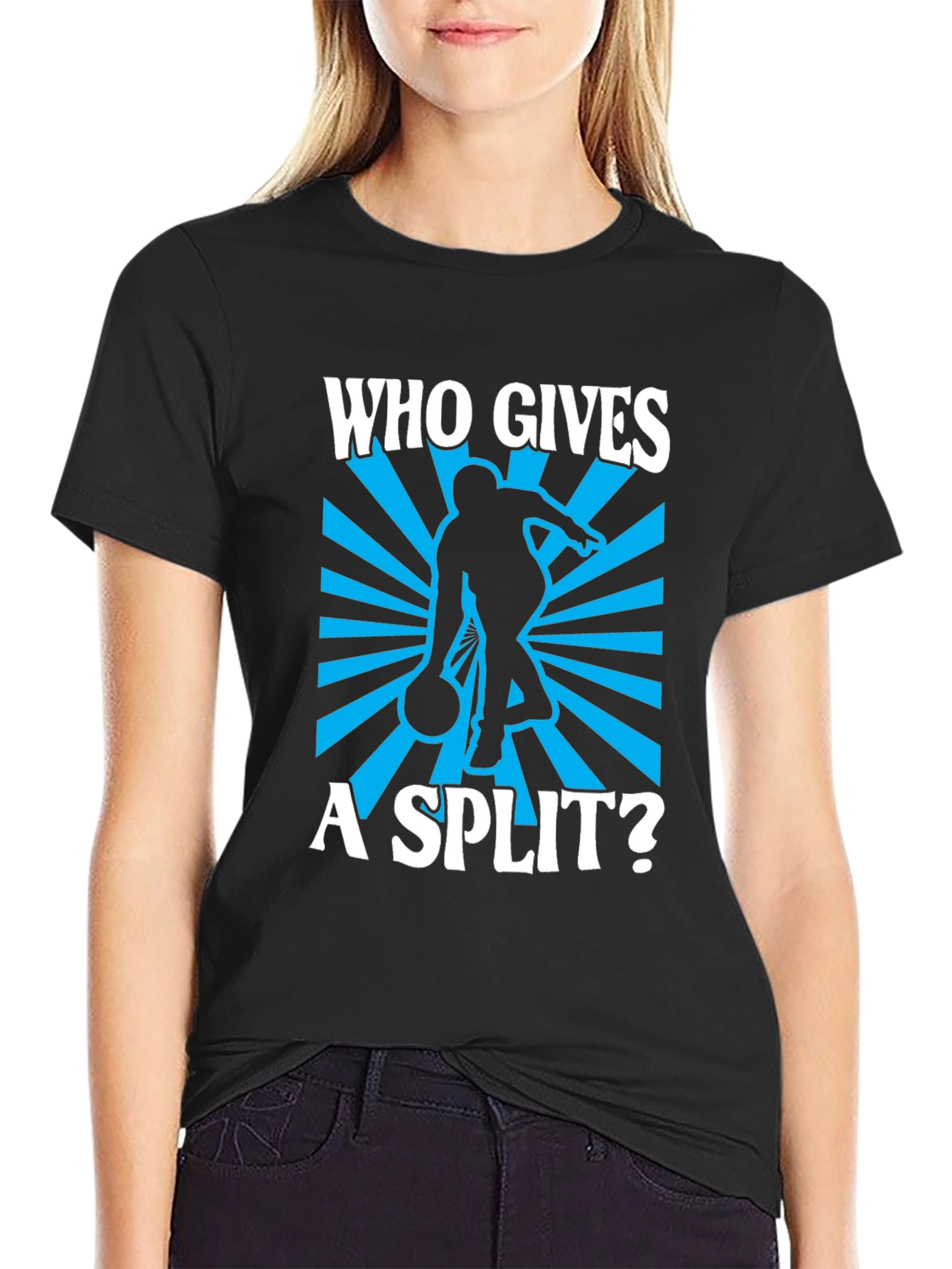 Who Gives A Split Bowling T-Shirt - Black