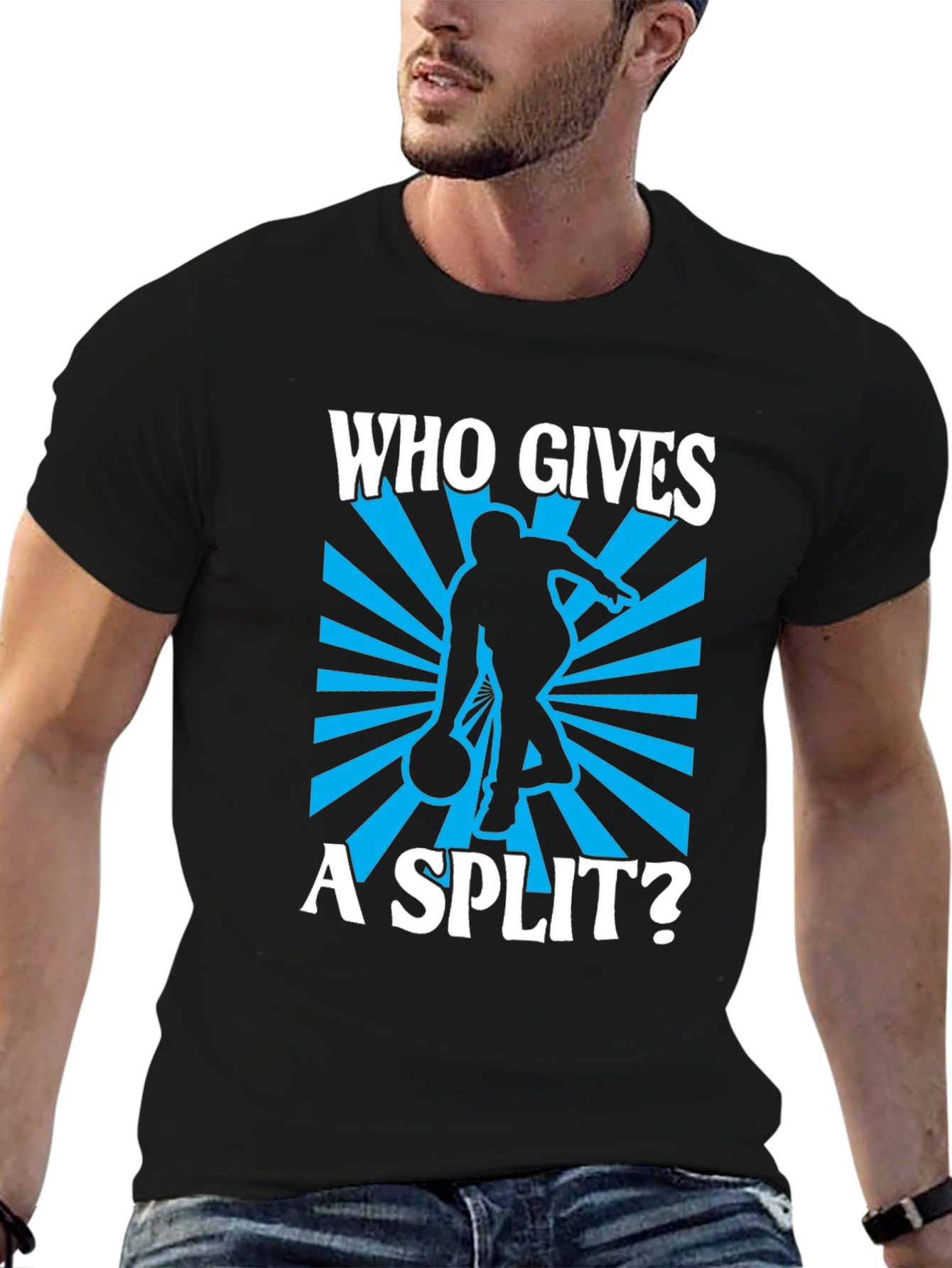 Who Gives A Split Bowling T-Shirt - Black