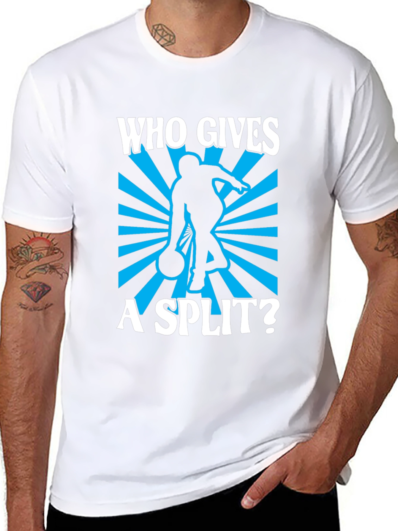 Who Gives A Split Bowling T-Shirt - Black