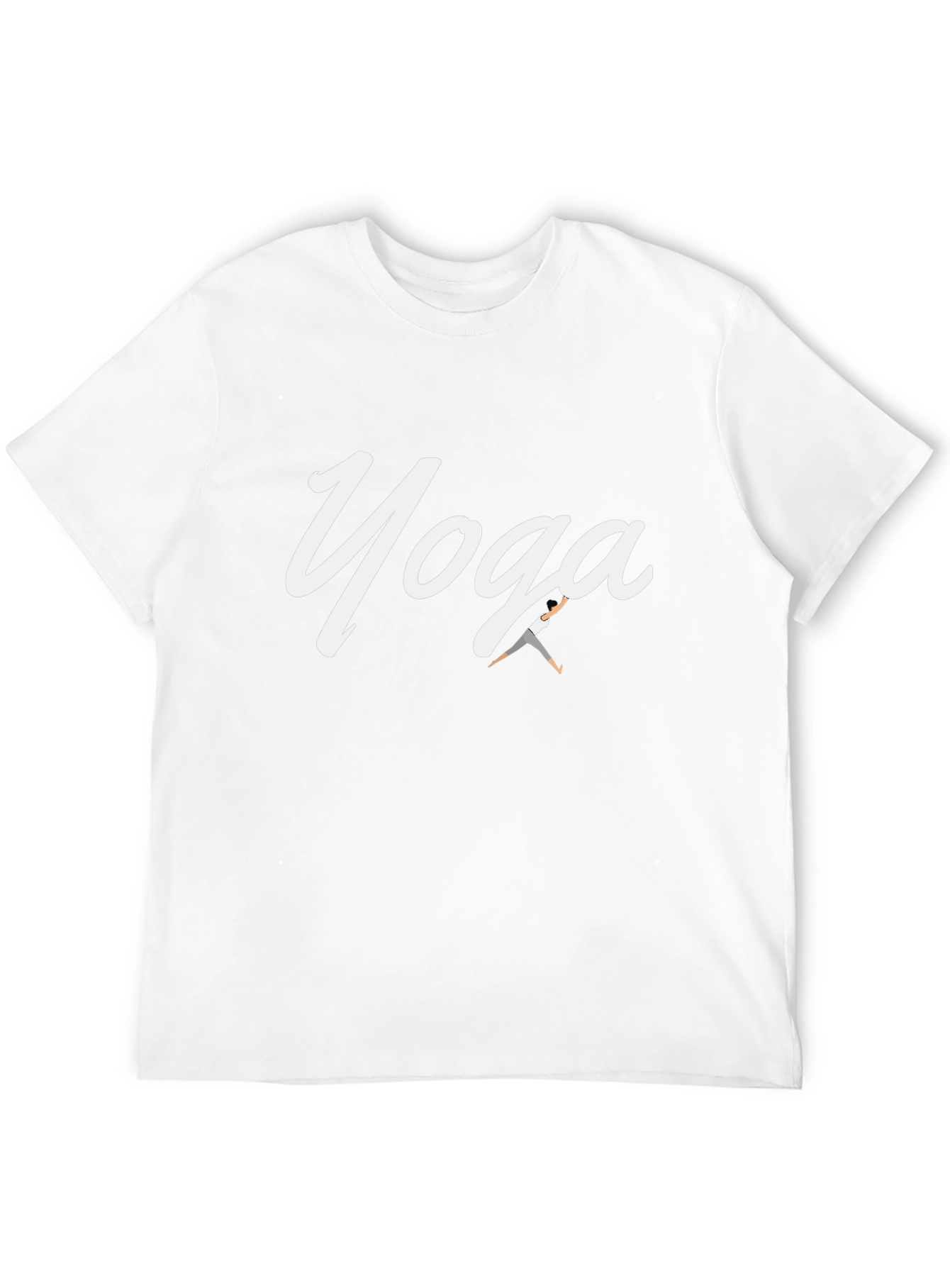 Yoga Graphic Tee - Black Cotton Blend