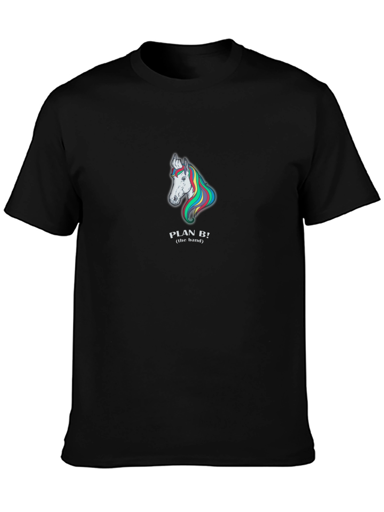 Plan B Unicorn Graphic Black T-Shirt