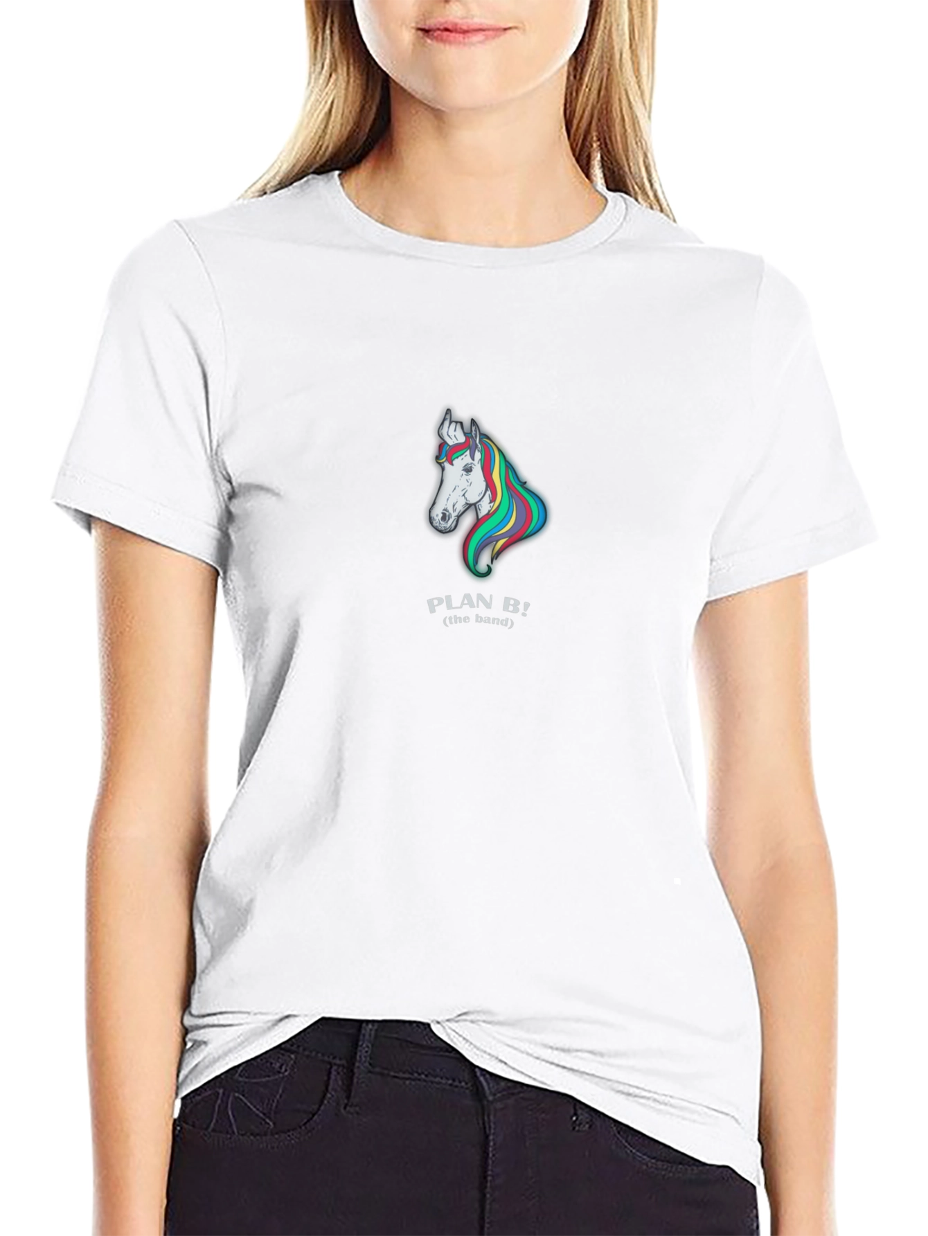 Plan B Unicorn Graphic Black T-Shirt