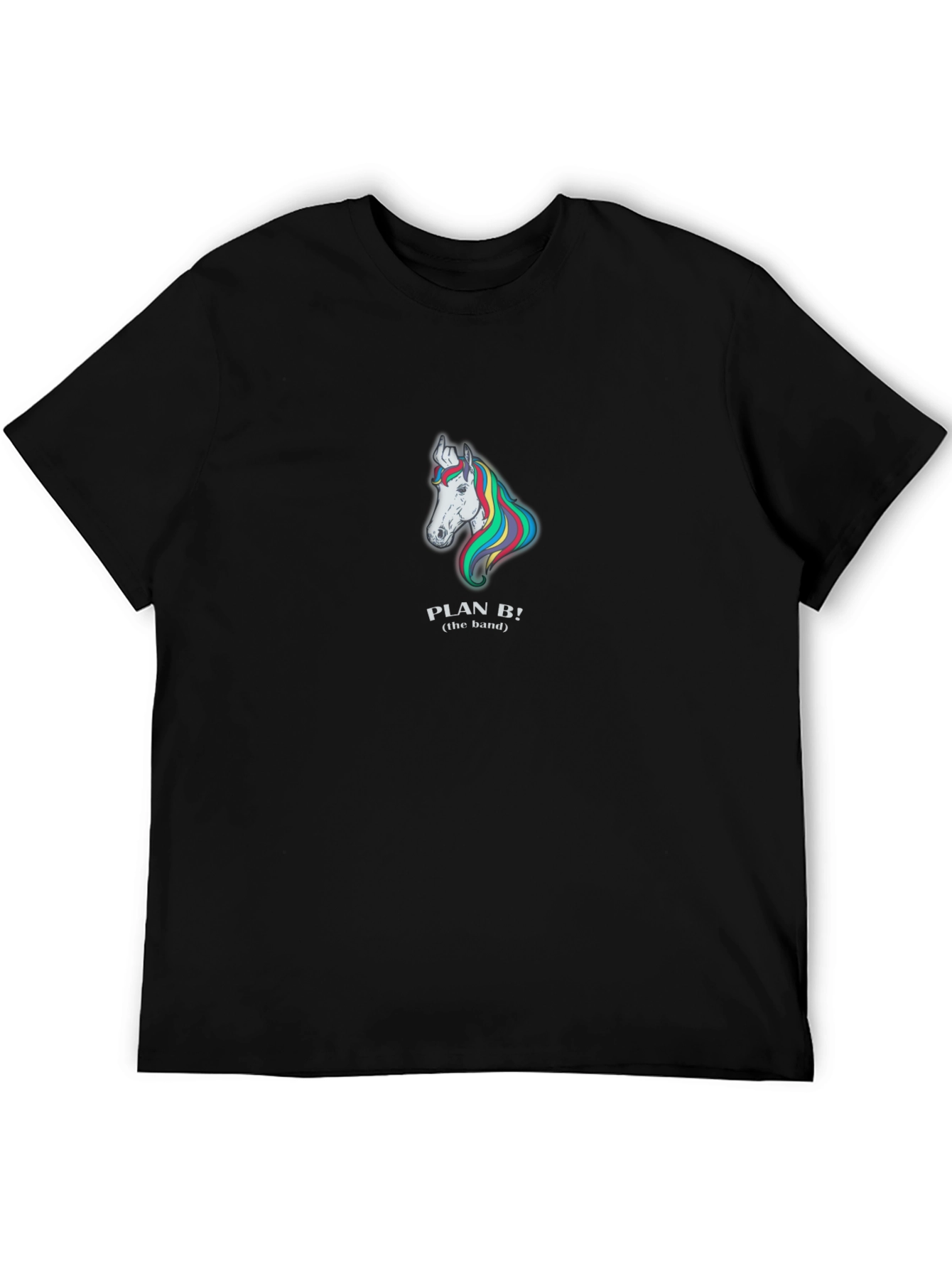 Plan B Unicorn Graphic Black T-Shirt
