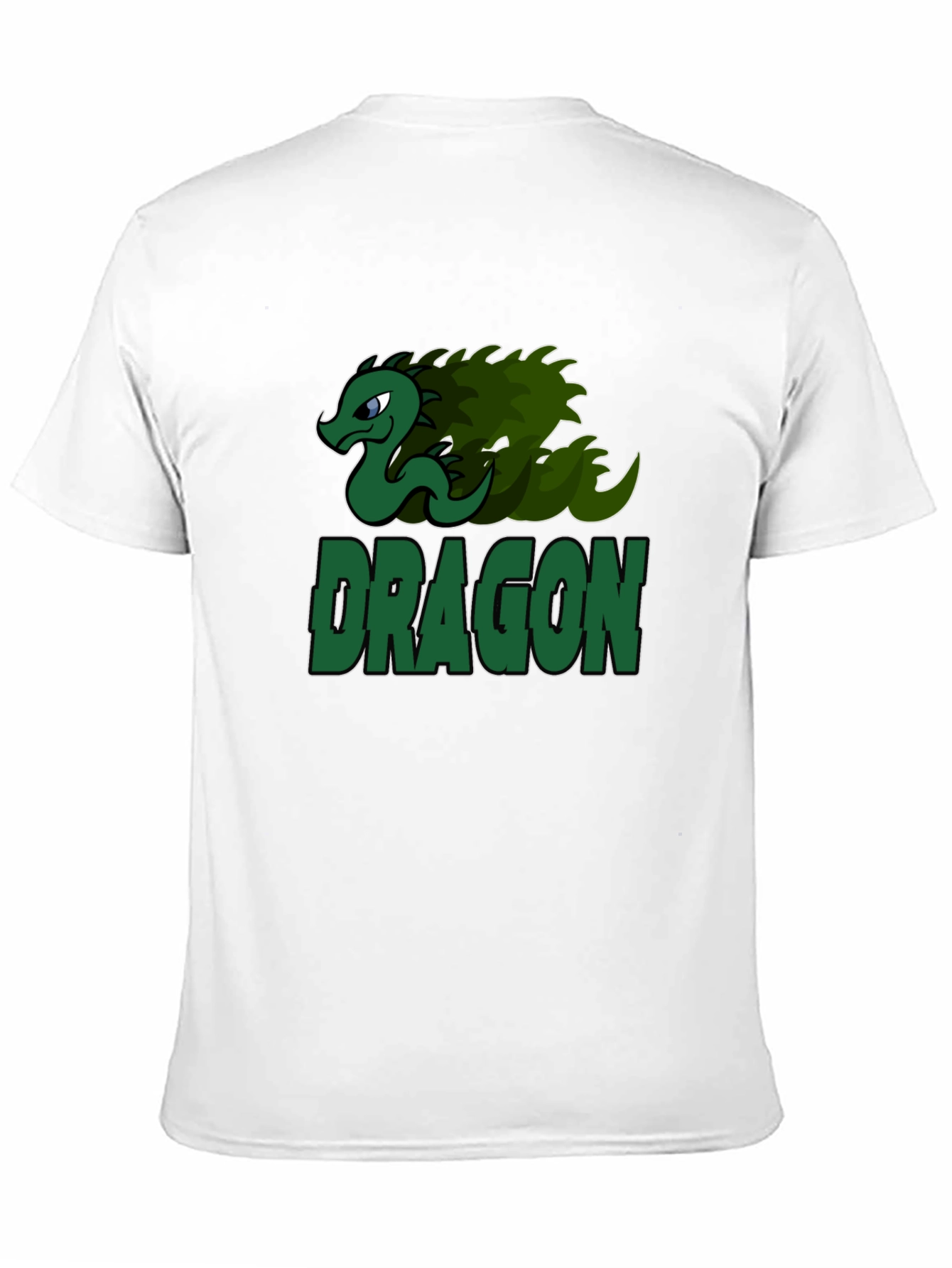 Dragon Graphic Print T-Shirt - Black