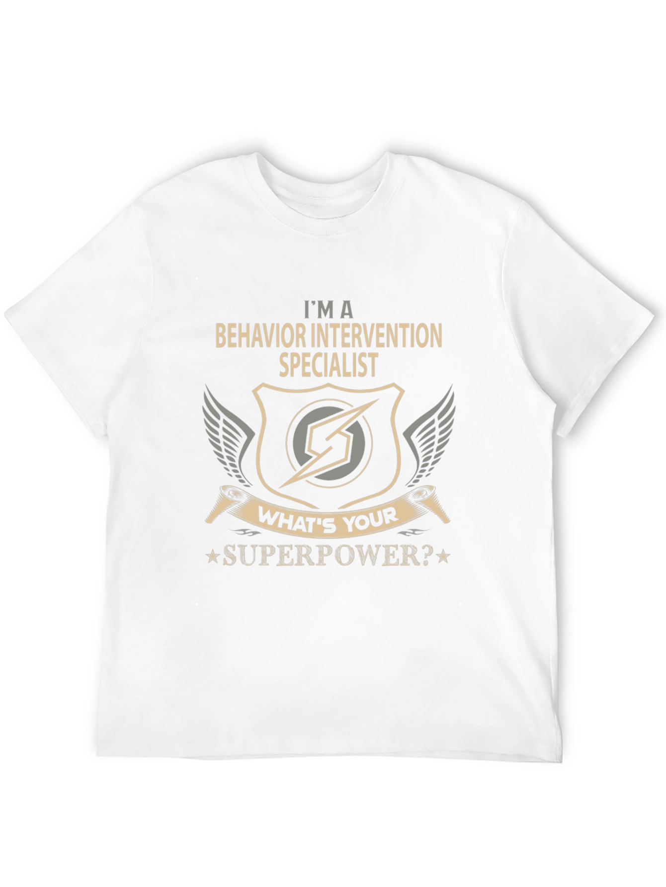 Behavior Intervention Specialist T-Shirt: Superpower Edition