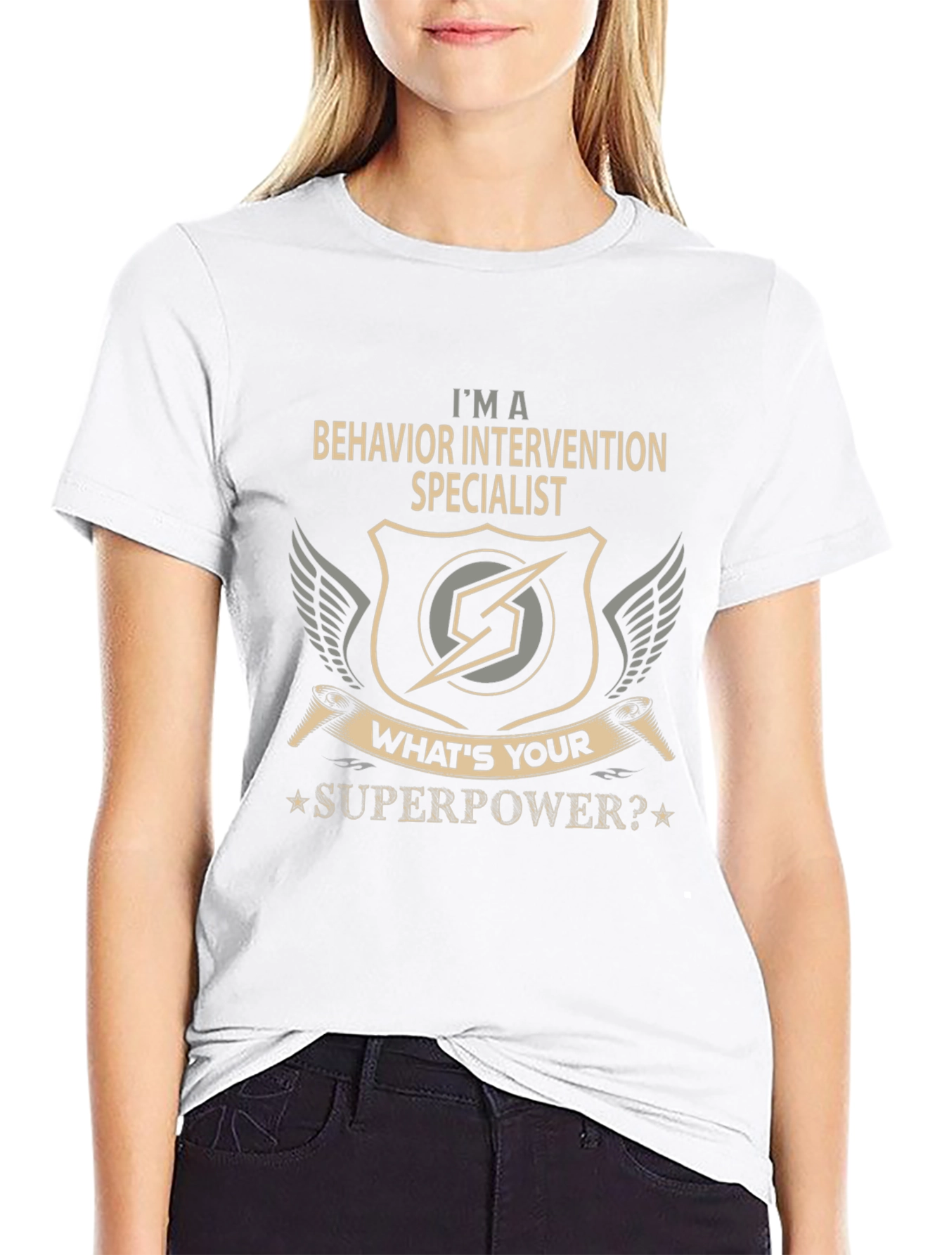 Behavior Intervention Specialist T-Shirt: Superpower Edition