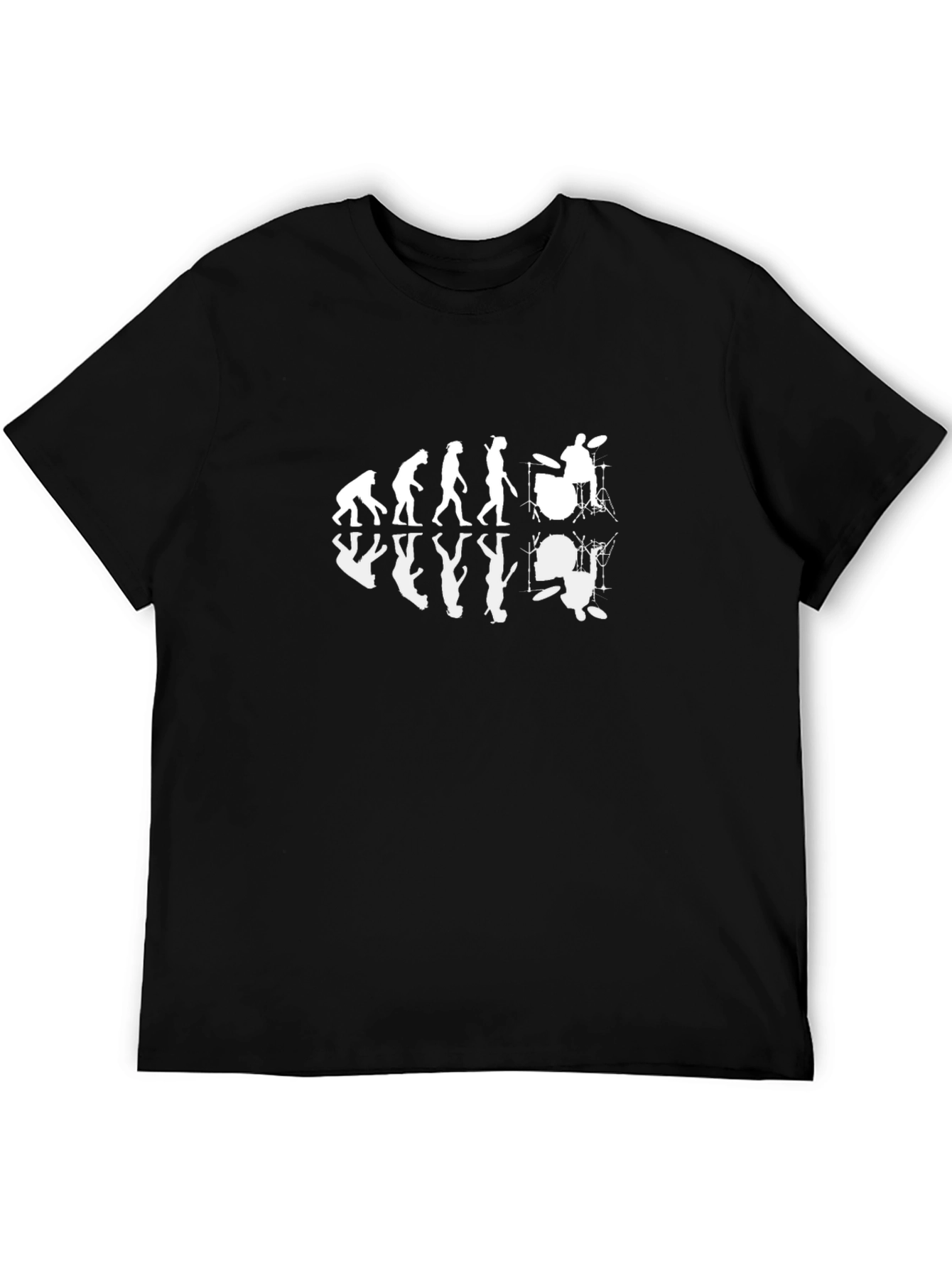 Evolution of Drumming T-Shirt - Black Cotton Tee