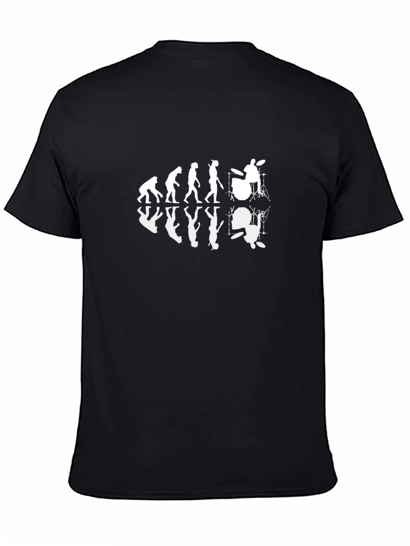 Evolution of Drumming T-Shirt - Black Cotton Tee