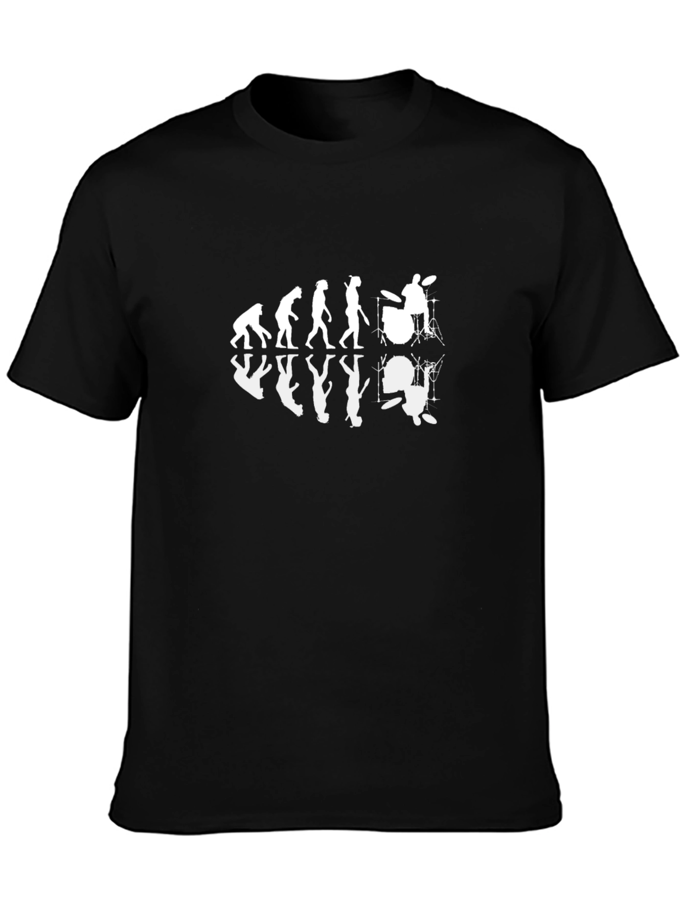 Evolution of Drumming T-Shirt - Black Cotton Tee