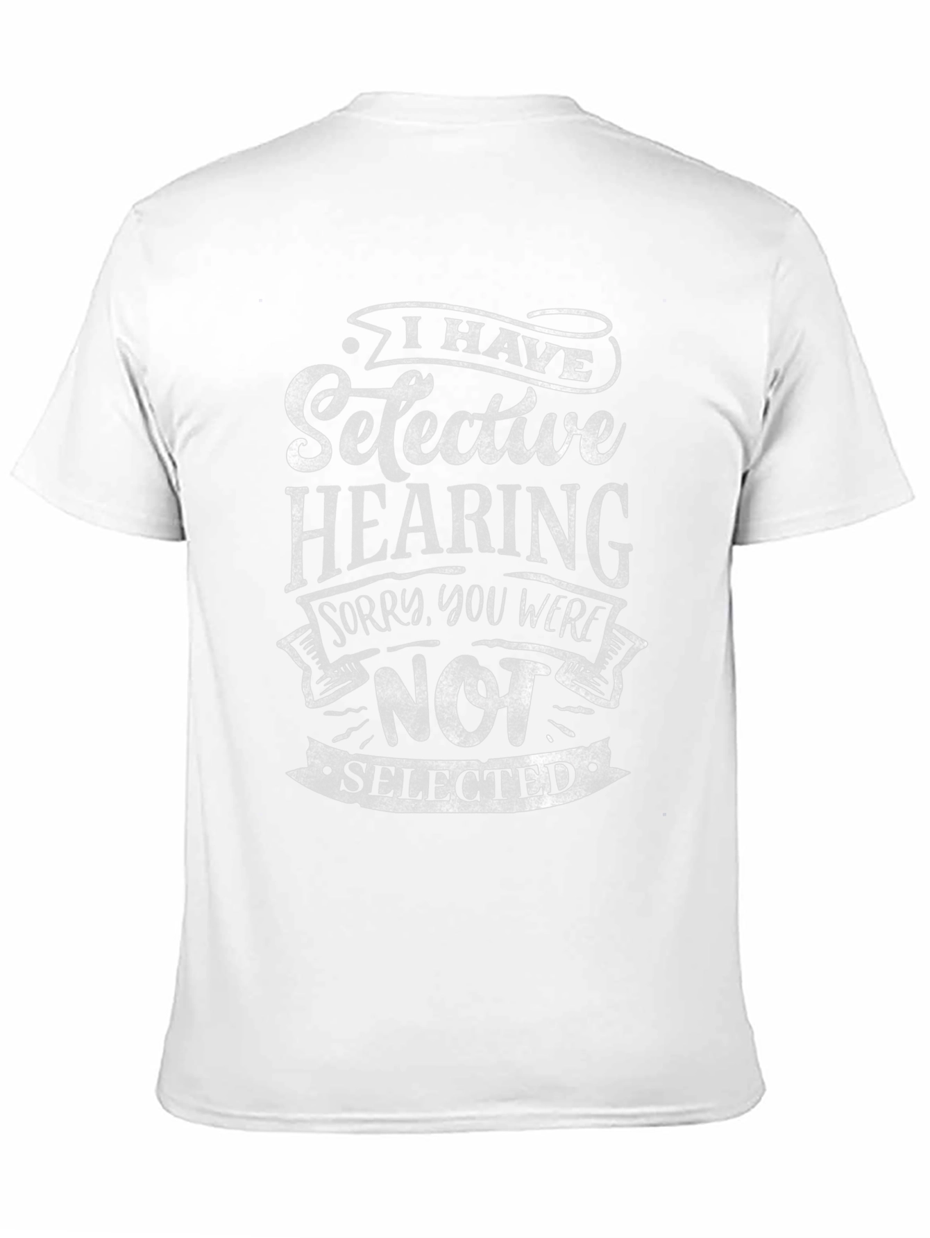 Selective Hearing Graphic Tee - Black