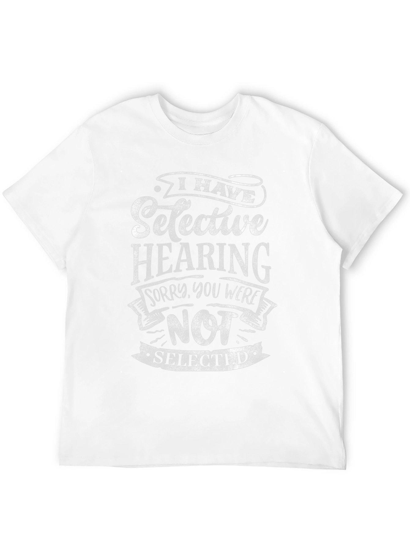 Selective Hearing Graphic Tee - Black