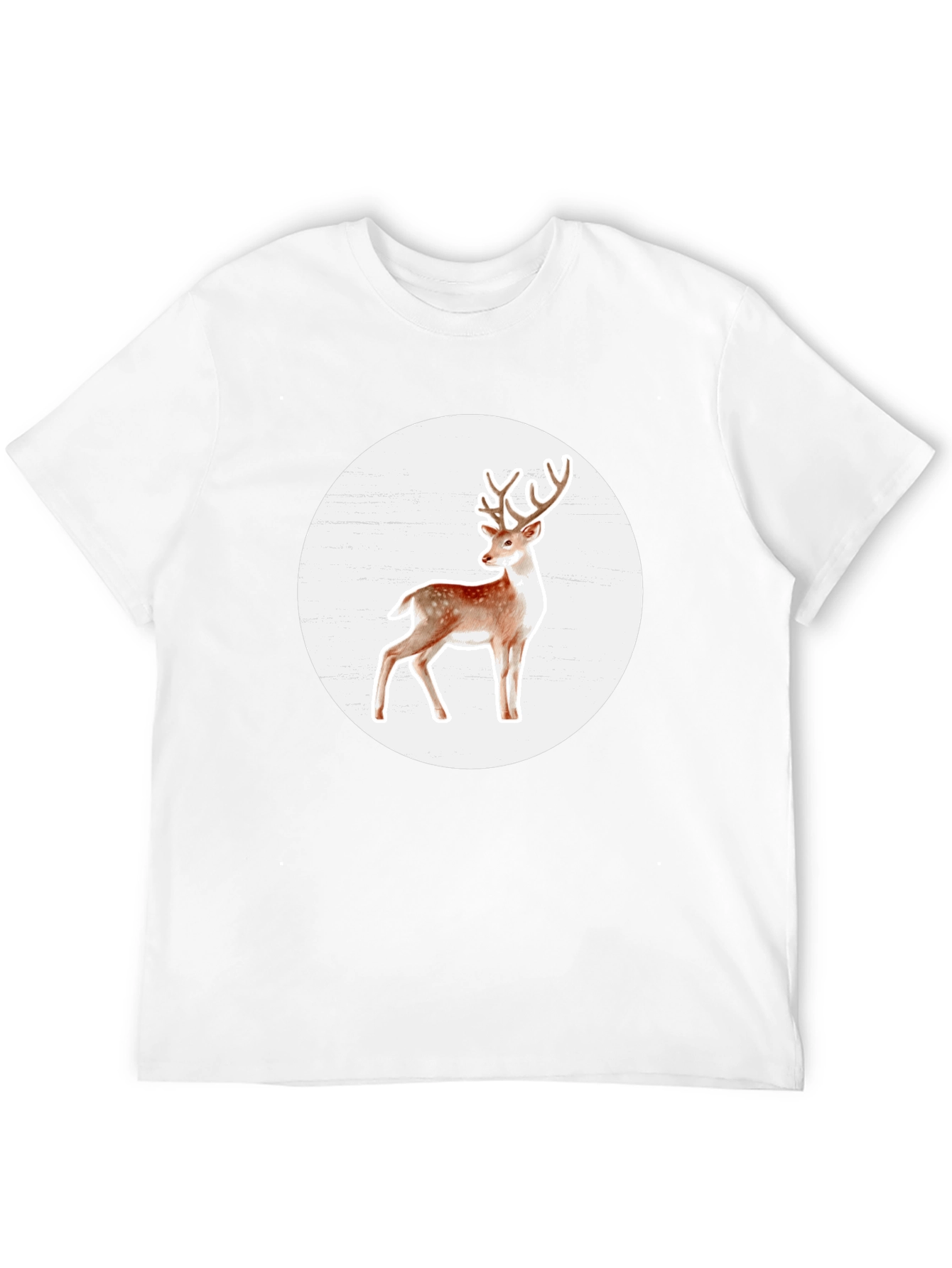 Deer Graphic Tee - Stylish Mens Black T-Shirt