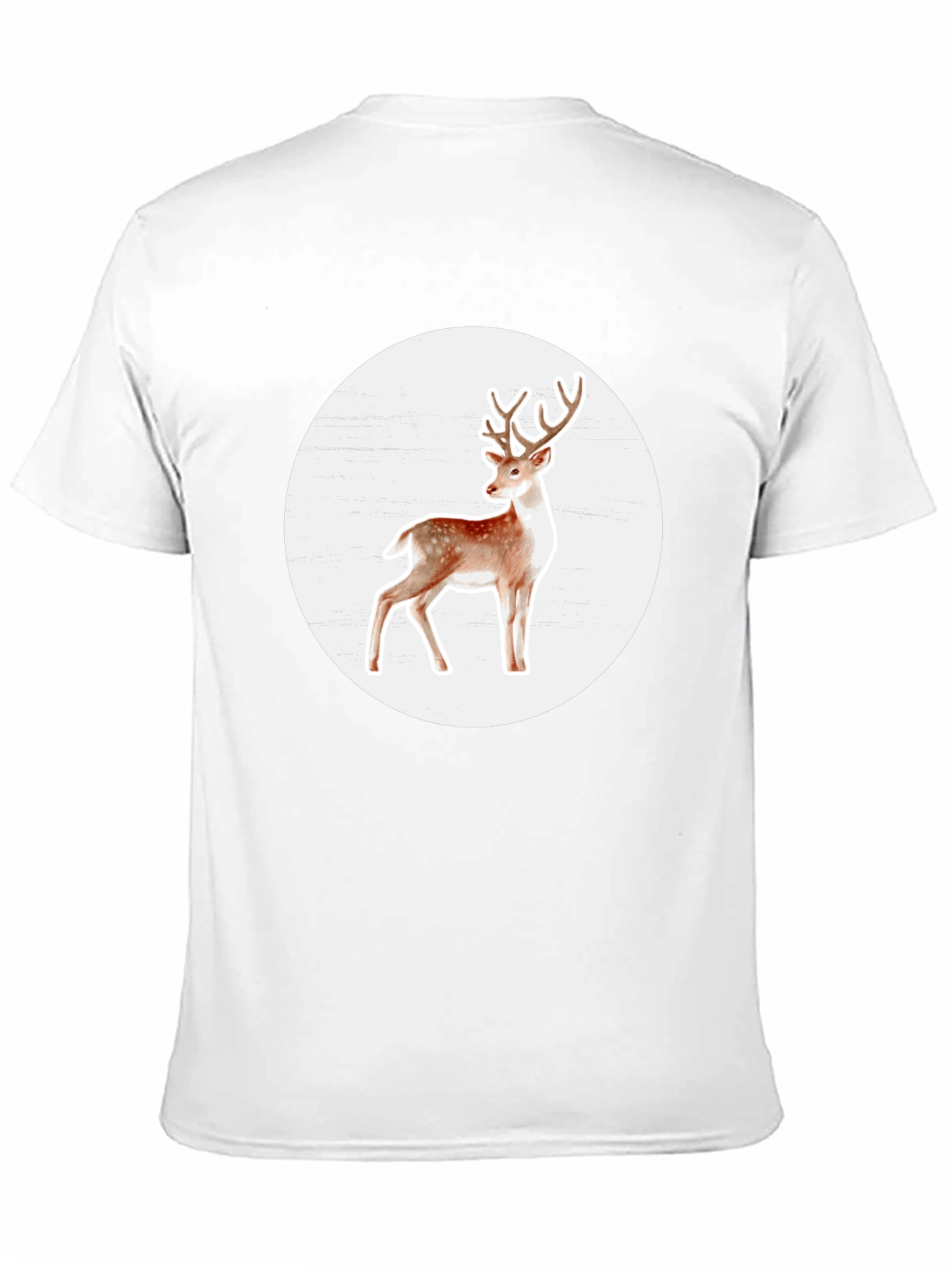 Deer Graphic Tee - Stylish Mens Black T-Shirt