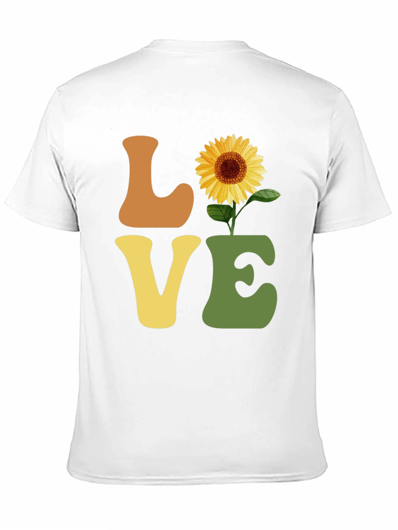 Sunflower Love T-Shirt - Retro Style Graphic Tee