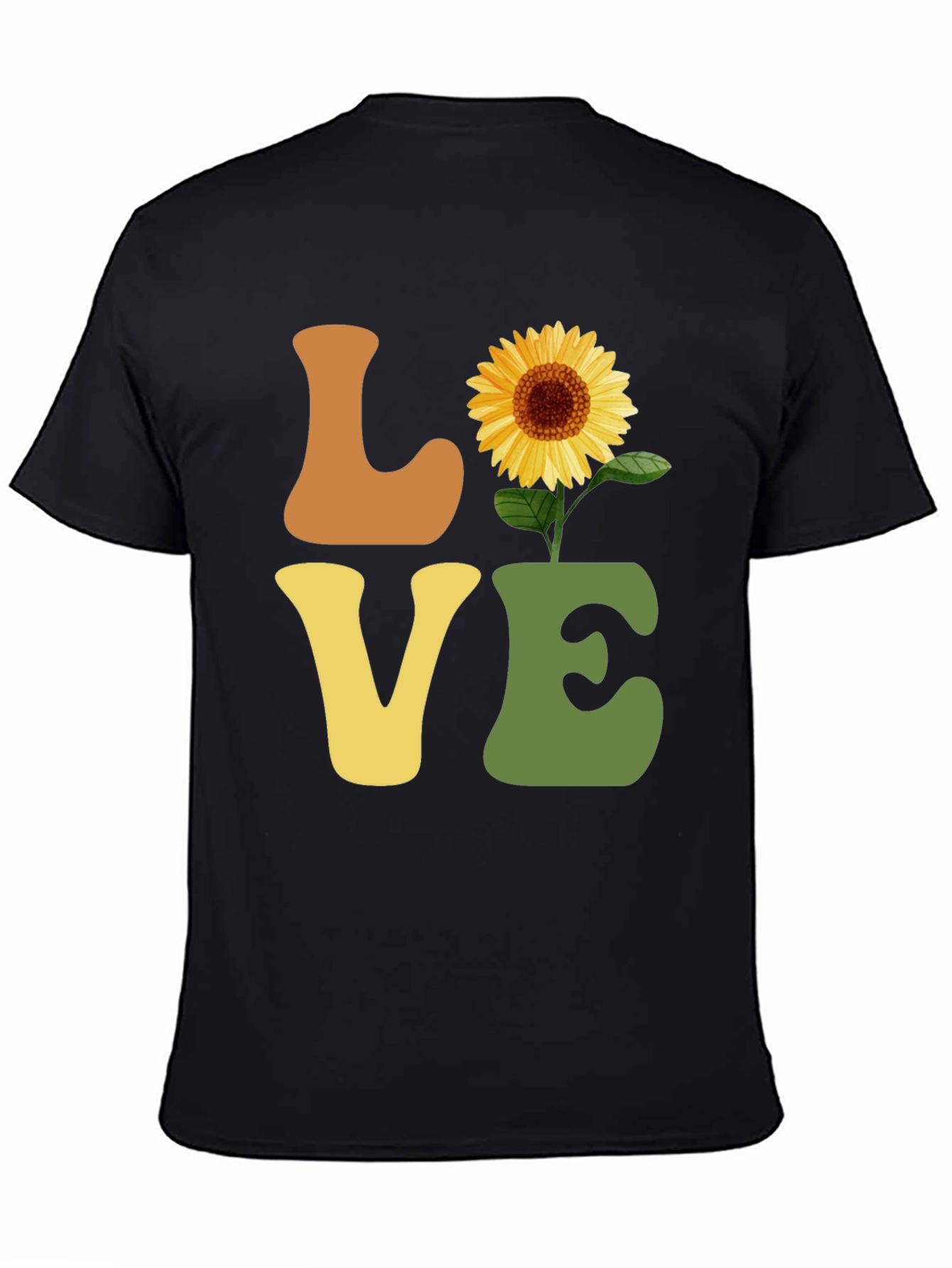Sunflower Love T-Shirt - Retro Style Graphic Tee