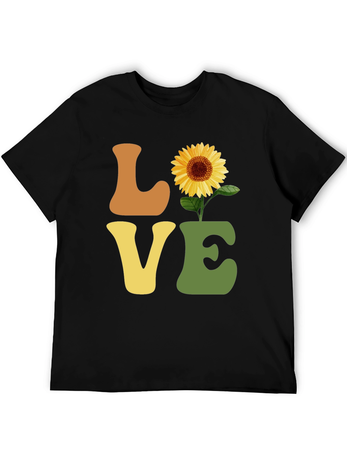 Sunflower Love T-Shirt - Retro Style Graphic Tee