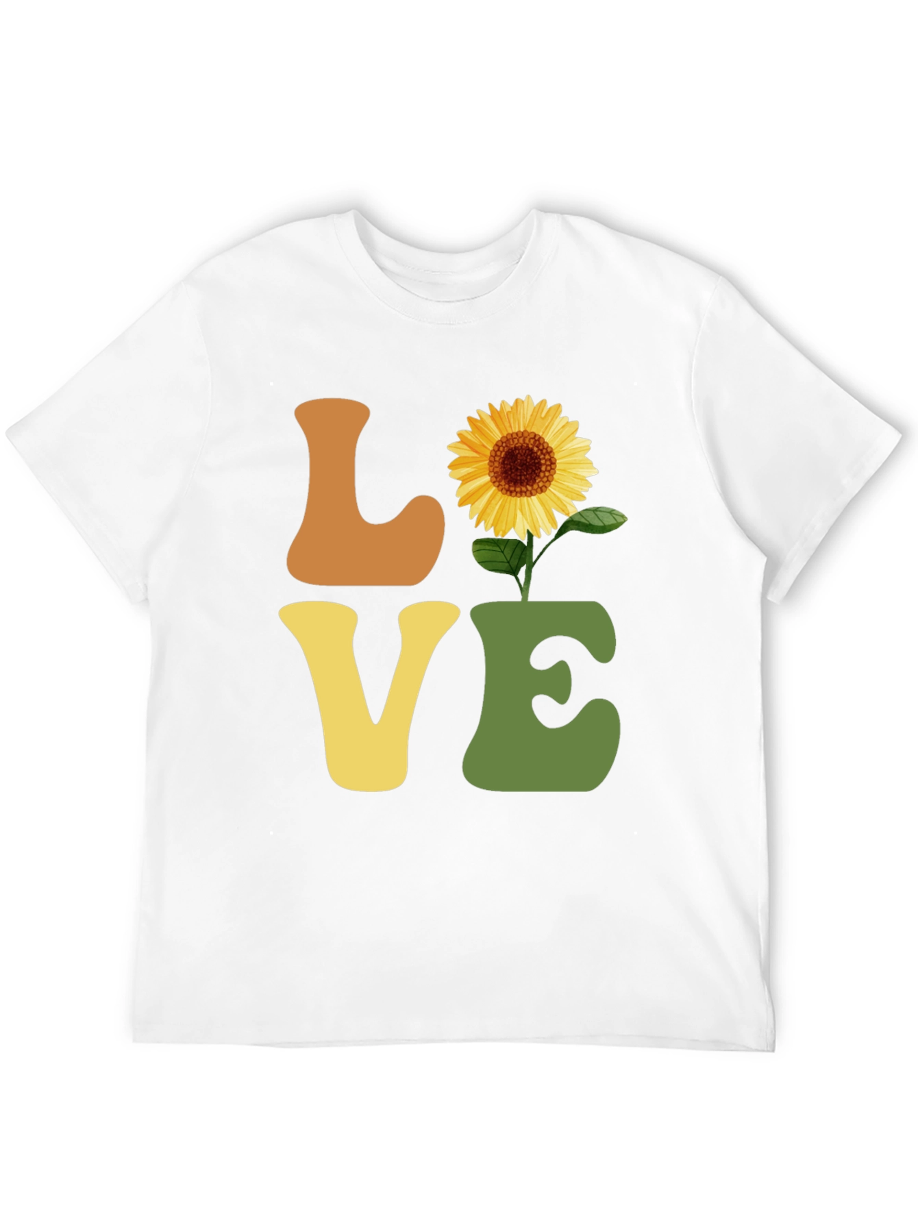 Sunflower Love T-Shirt - Retro Style Graphic Tee