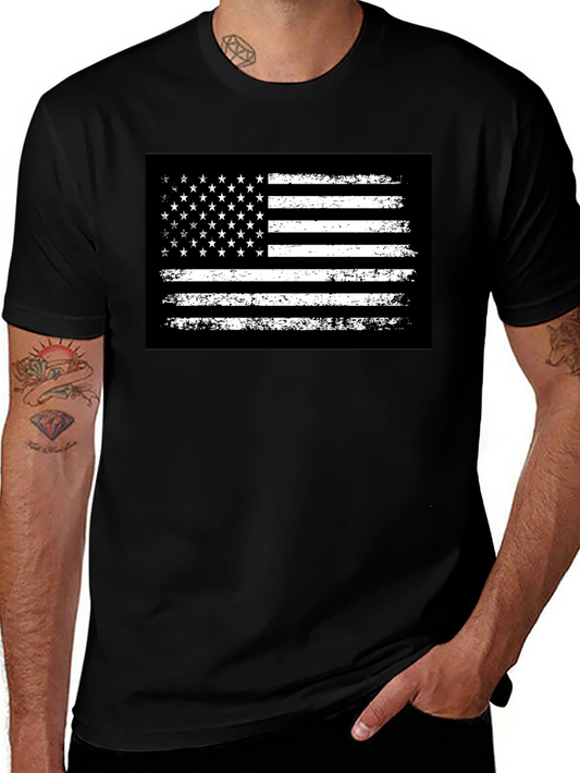 Distressed American Flag Graphic Tee