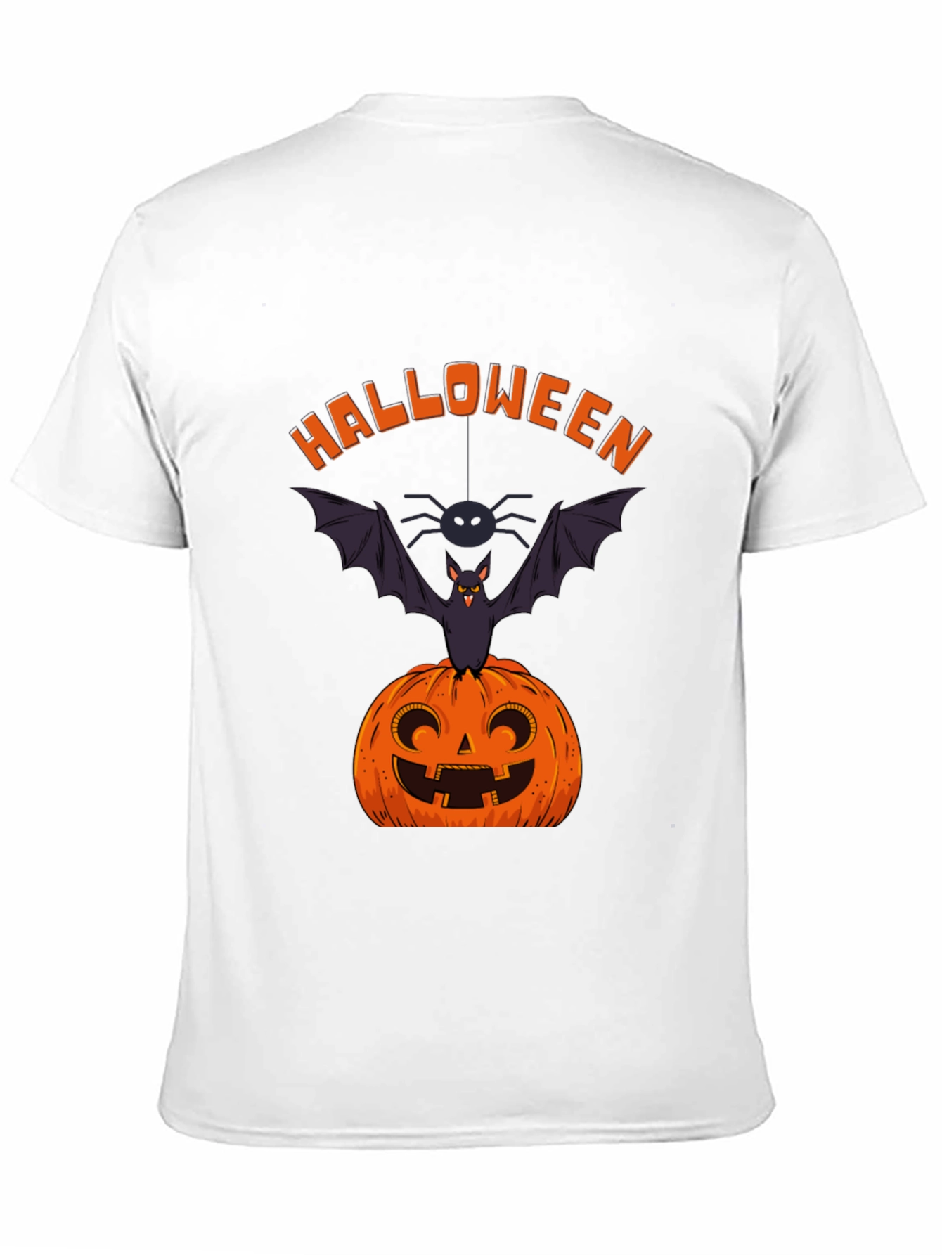Halloween Pumpkin Bat Graphic Tee