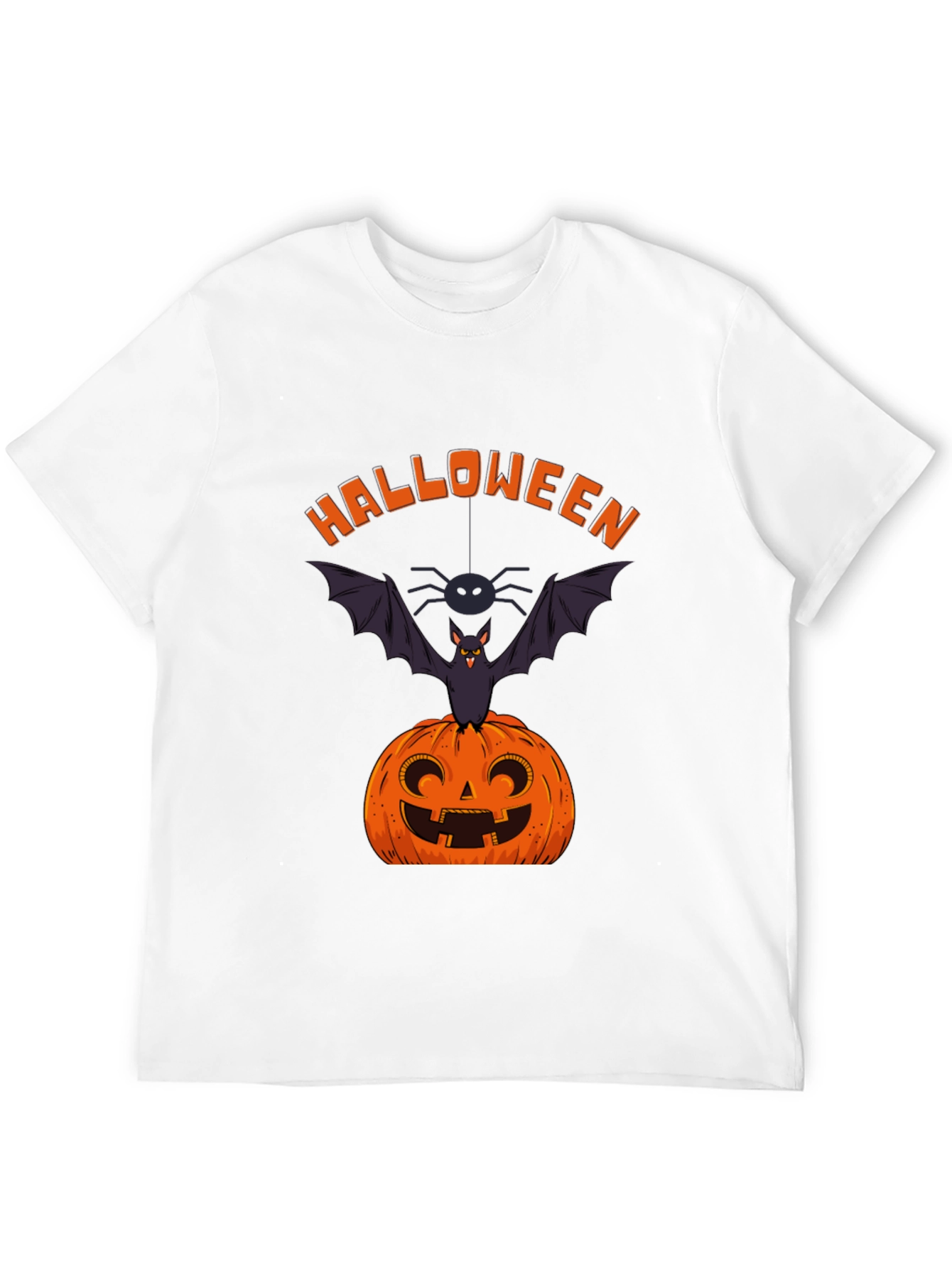 Halloween Pumpkin Bat Graphic Tee