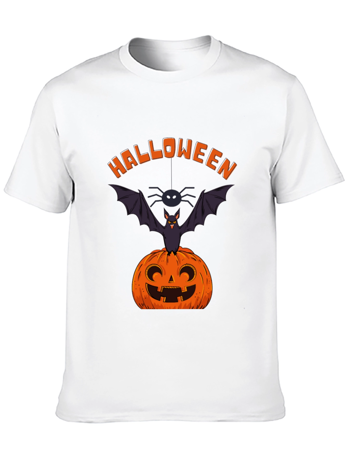 Halloween Pumpkin Bat Graphic Tee