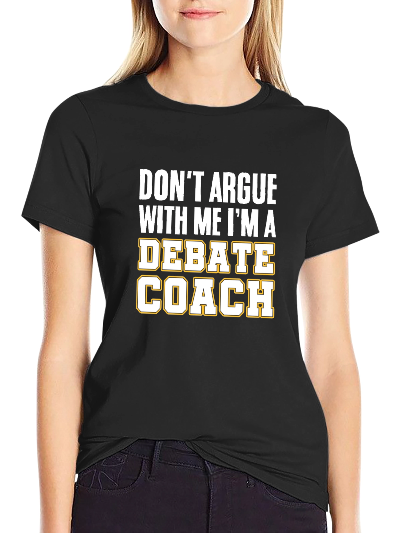 Debate Coach Graphic T-Shirt - Black Cotton Tee