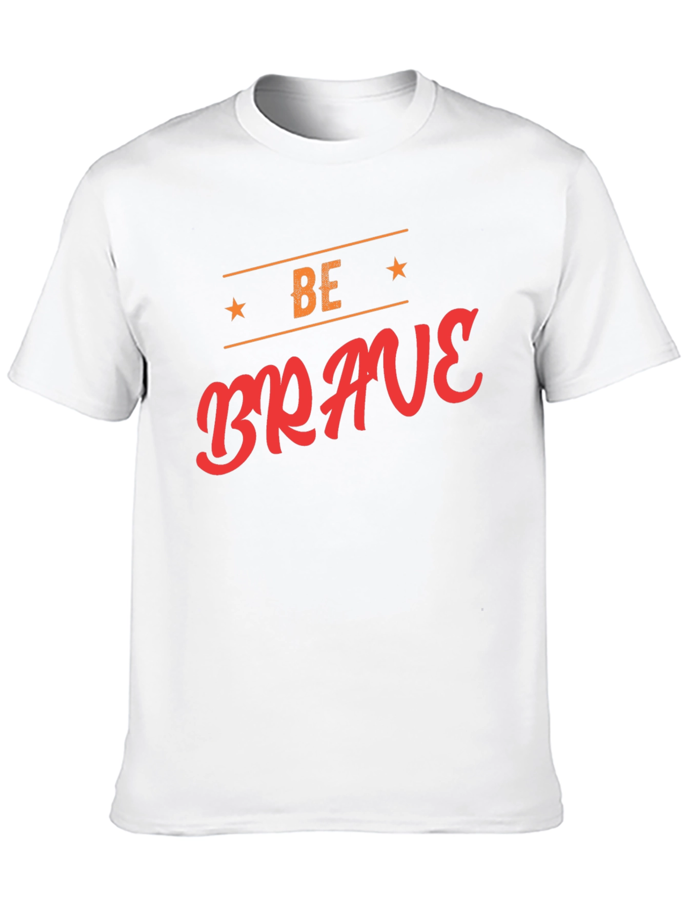 Be Brave Graphic Tee - Black Cotton T-Shirt