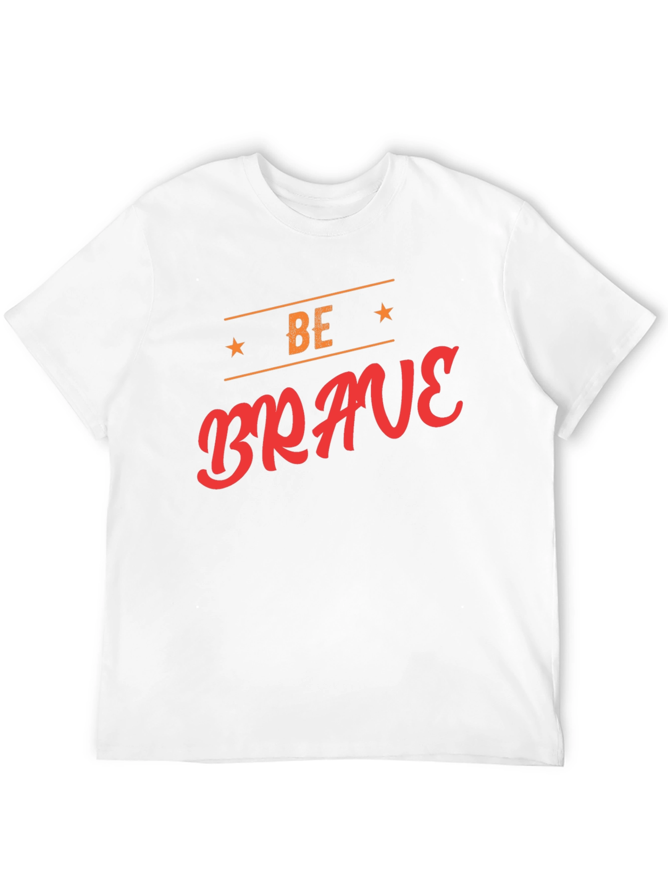 Be Brave Graphic Tee - Black Cotton T-Shirt