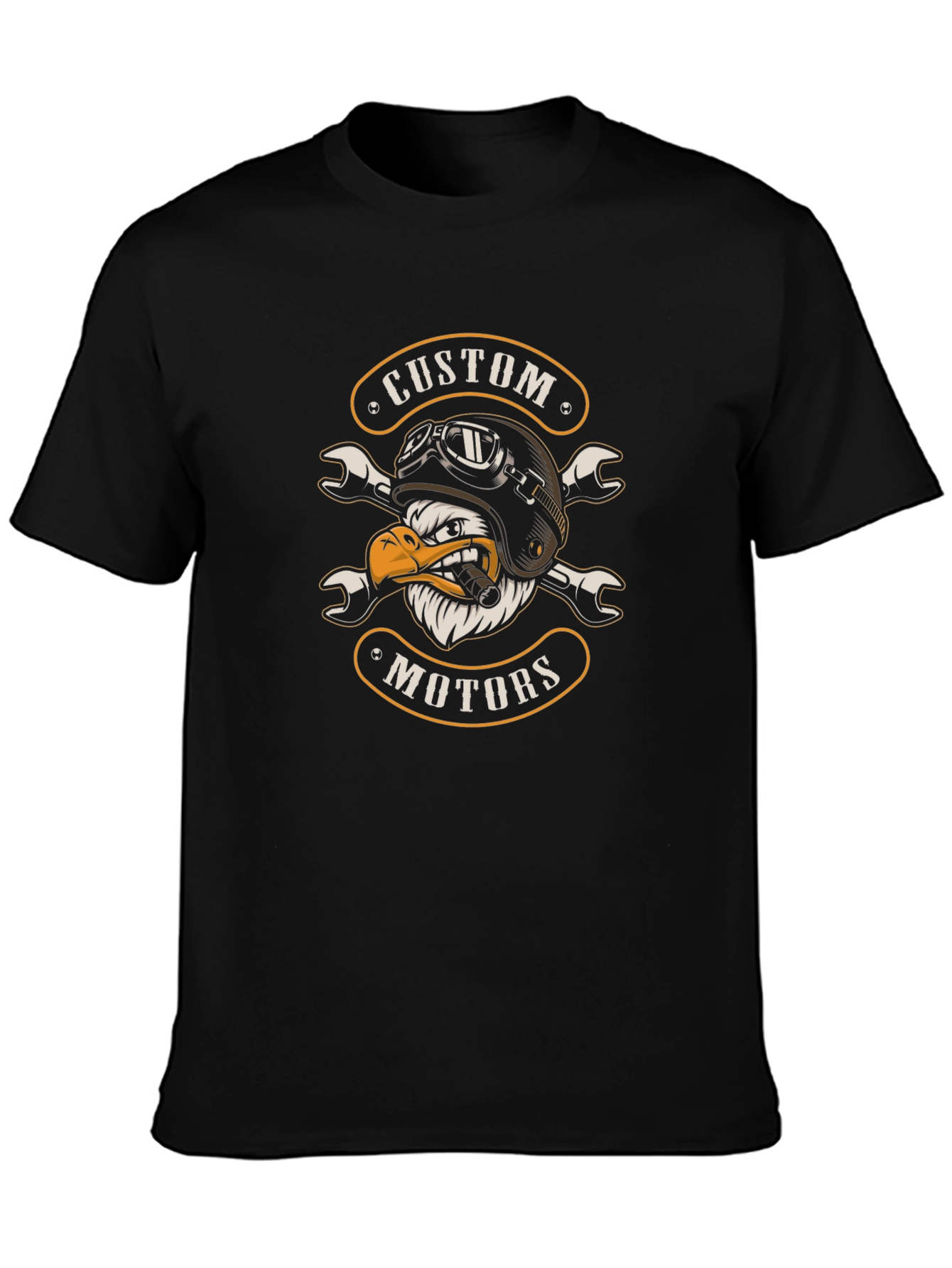 Custom Motors Eagle Biker T-Shirt