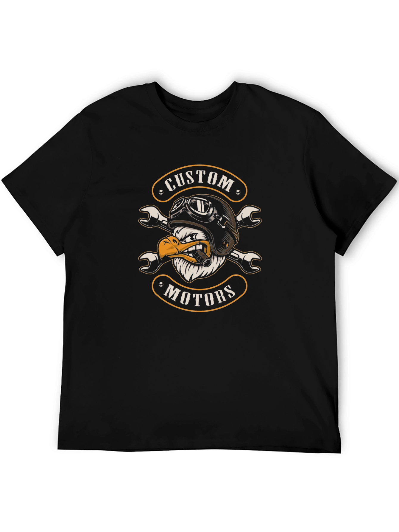 Custom Motors Eagle Biker T-Shirt