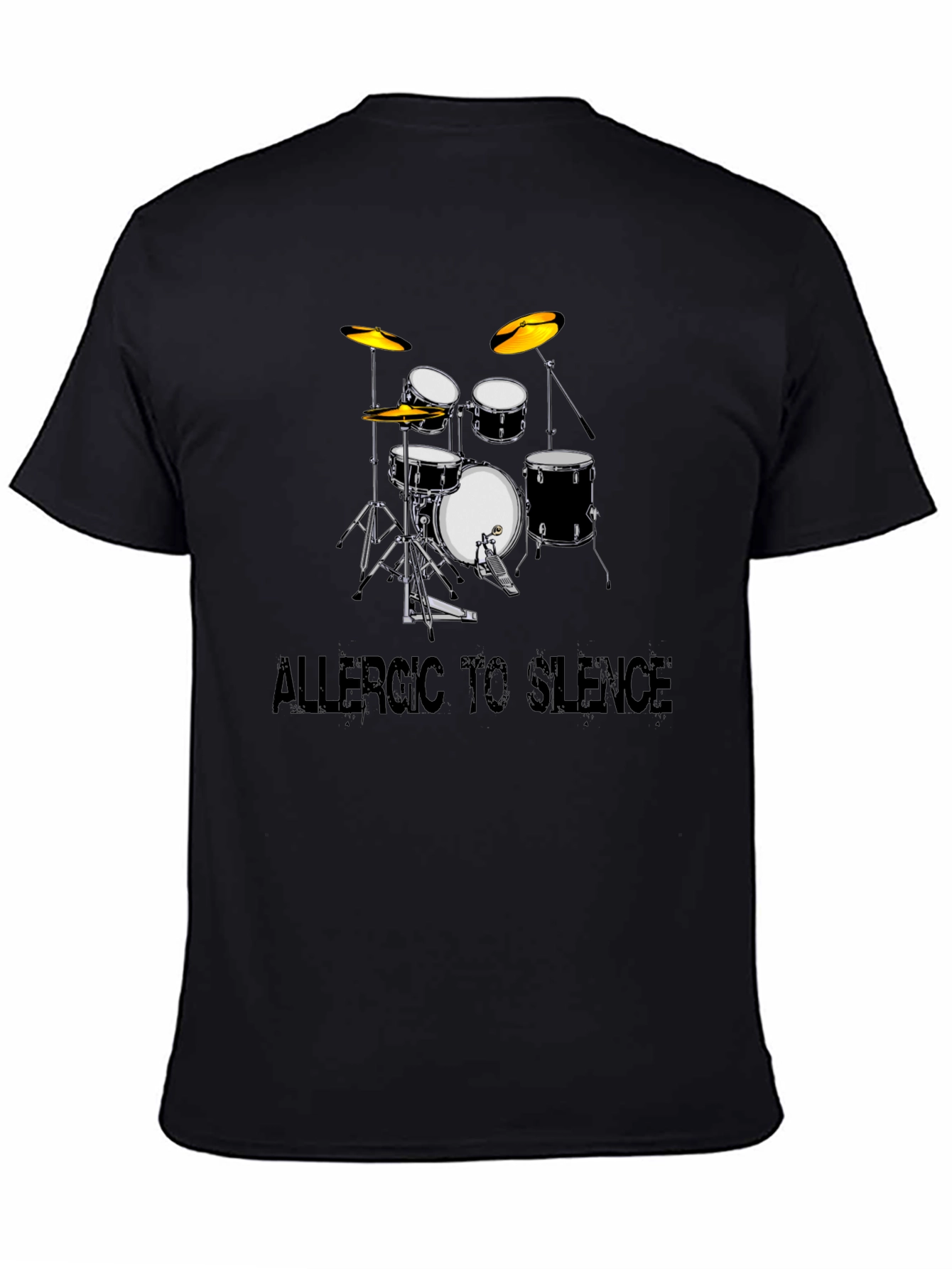 Allergic to Silence Drum Kit Graphic Tee