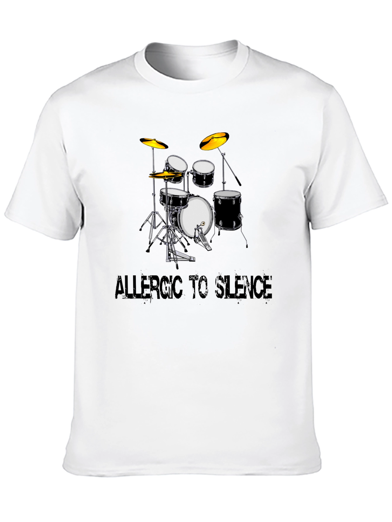 Allergic to Silence Drum Kit Graphic Tee