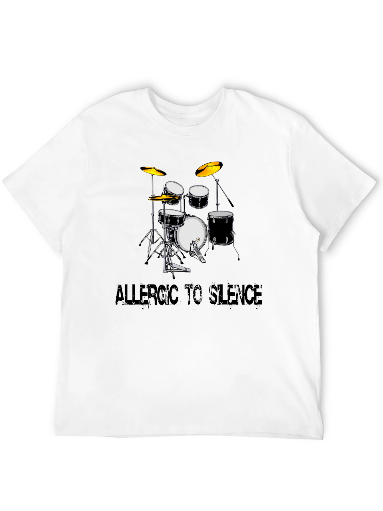 Allergic to Silence Drum Kit Graphic Tee