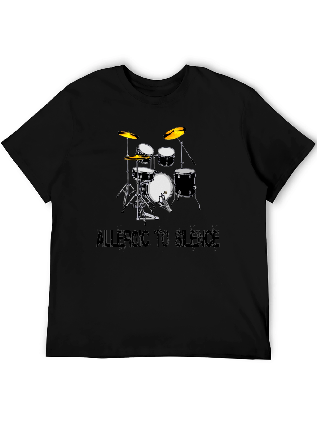 Allergic to Silence Drum Kit Graphic Tee